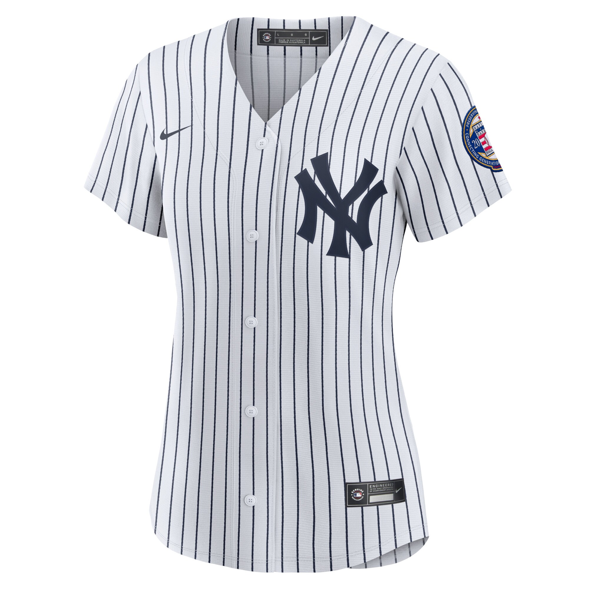 Derek Jeter New York Yankees  Women's 2020 Hall of Fame Induction Home Replica Player Name Jersey - White\/Navy