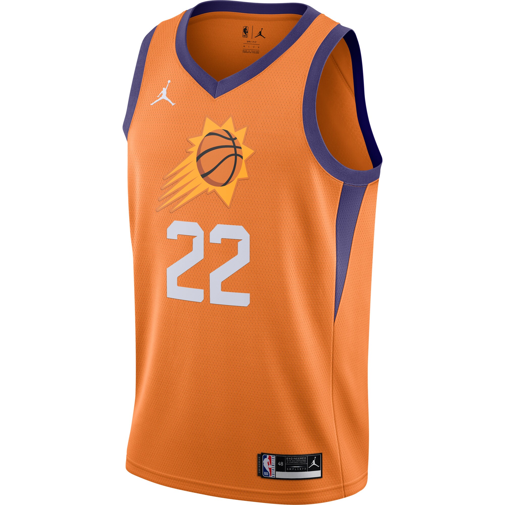 Deandre Ayton Phoenix Suns Jordan Brand 2020\/21 Swingman Jersey - Statement Edition - Orange