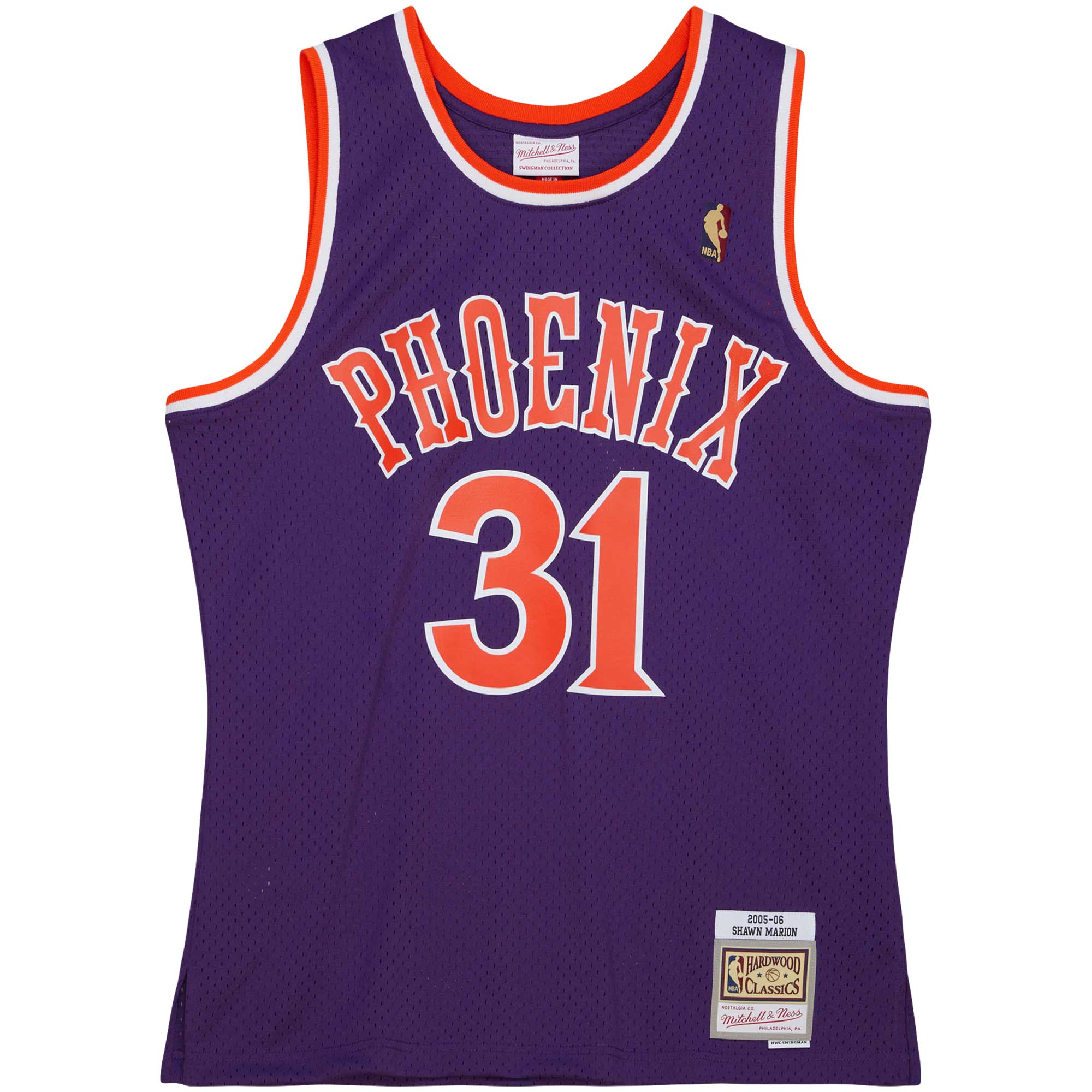 Shawn Marion Phoenix Suns Mitchell & Ness 2001\/02 Hardwood Classics Swingman Jersey - Purple