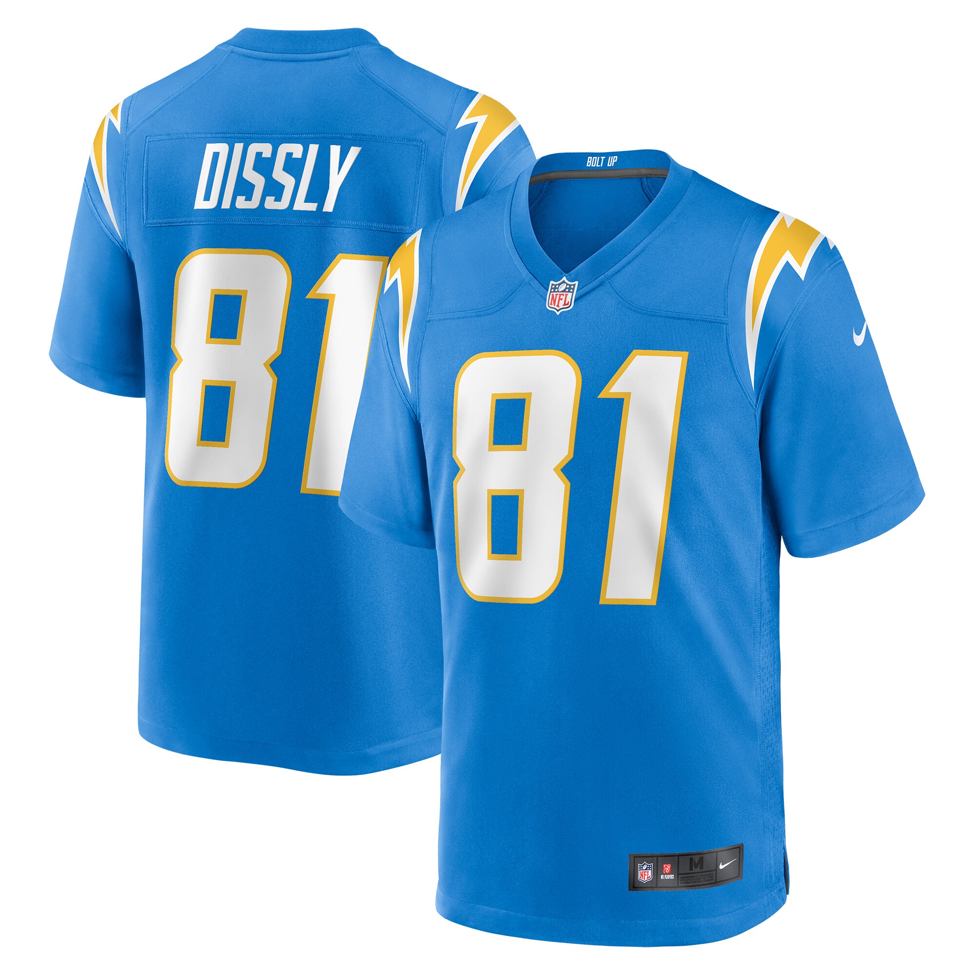 Will Dissly Los Angeles Chargers   Game Jersey -  Powder Blue