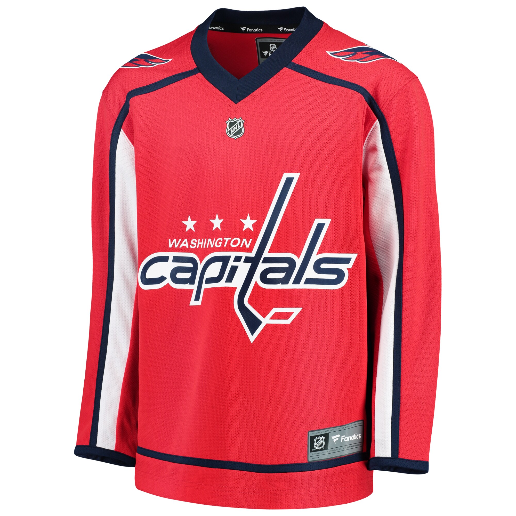Washington Capitals Fanatics Youth Home Replica Blank Jersey - Red