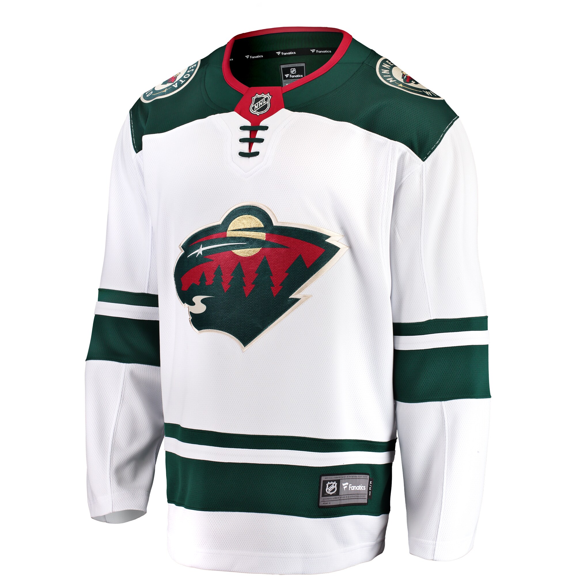 Minnesota Wild Fanatics Youth Away Breakaway Jersey - White