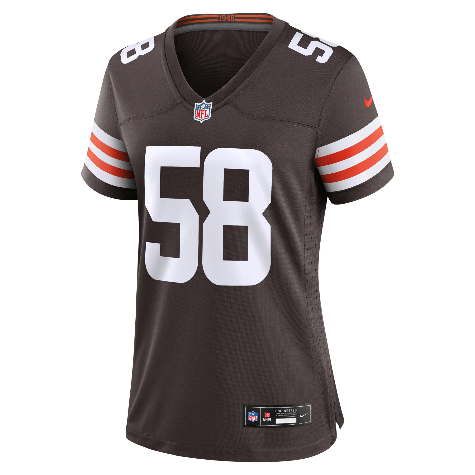Jordan Hicks Cleveland Browns  Women's  Game Jersey -  Brown