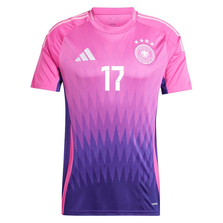 Florian Wirtz 17 Germany National Team 2024 Away Men Jersey - Pink