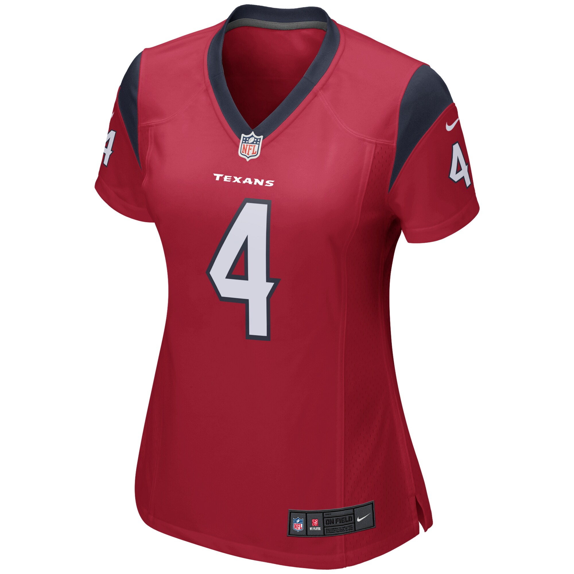 Deshaun Watson Houston Texans  Women's Team Color Game Jersey - Red