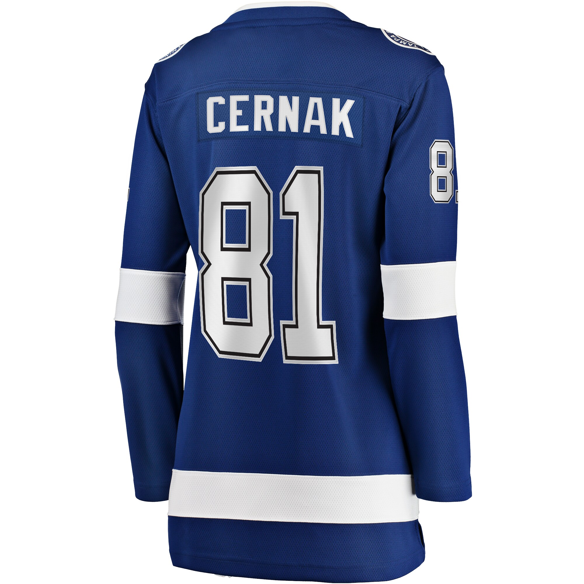 Erik Cernak Tampa Bay Lightning Fanatics Women's Home Breakaway Player Jersey - Blue