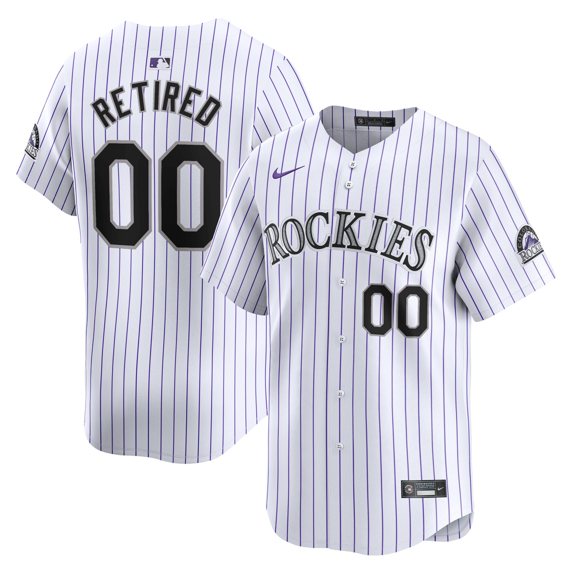 Colorado Rockies  Home Limited Pick-A-Player Retired Roster Jersey - White
