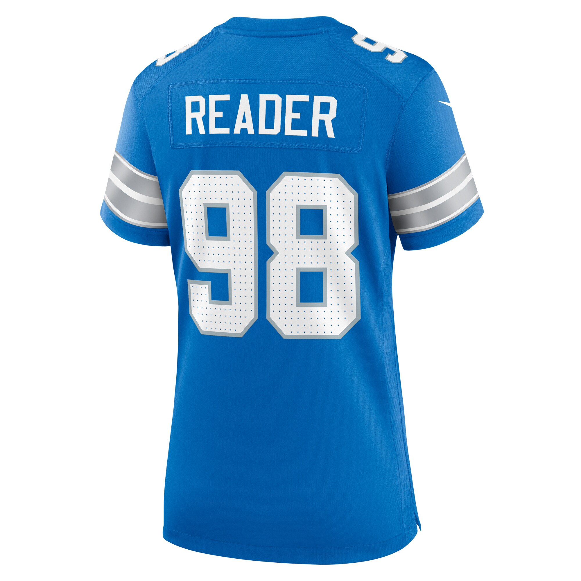 D.J. Reader Detroit Lions  Women's Team Game Jersey -  Blue