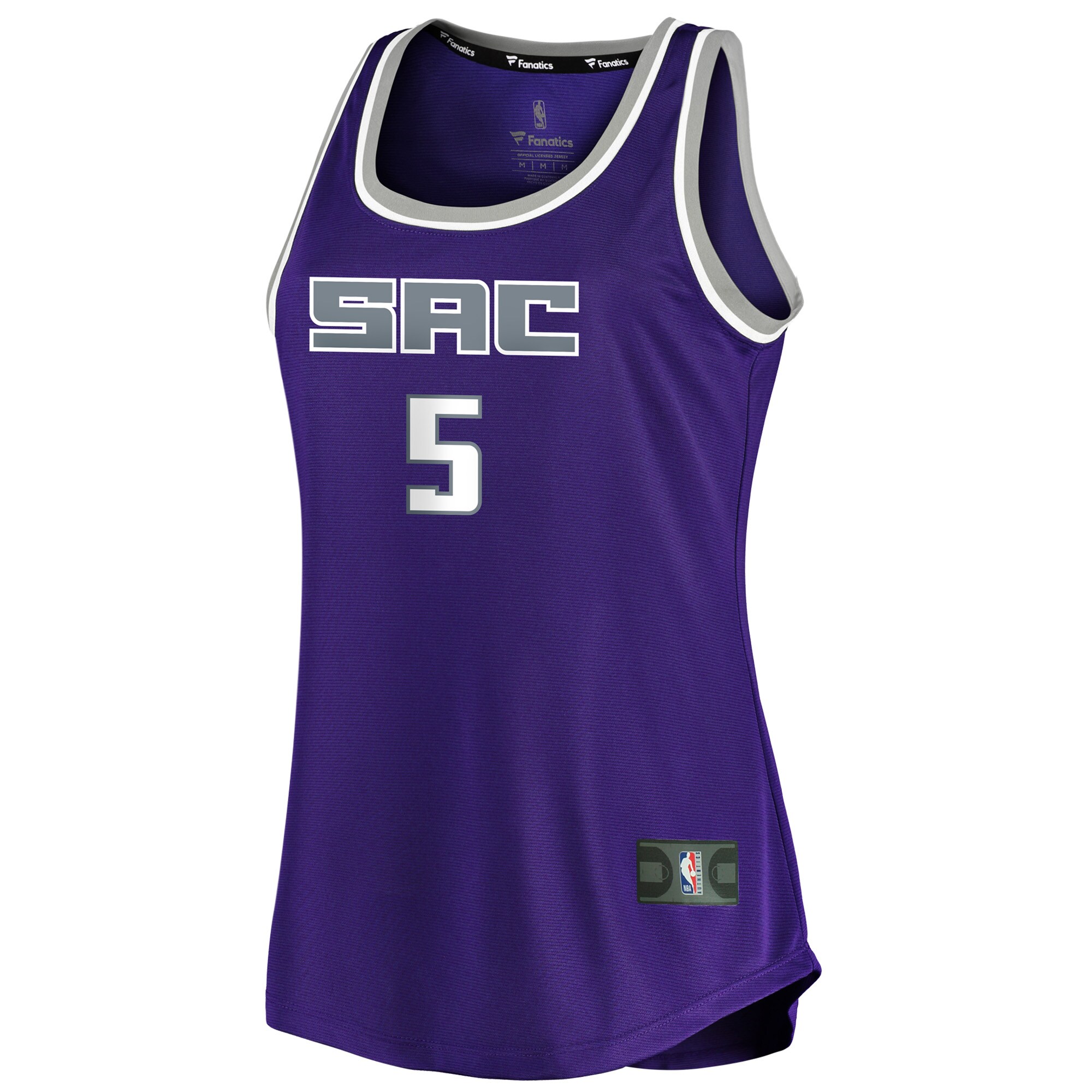 De'Aaron Fox Sacramento Kings Fanatics Women's Fast Break Tank Jersey - Icon Edition - Purple
