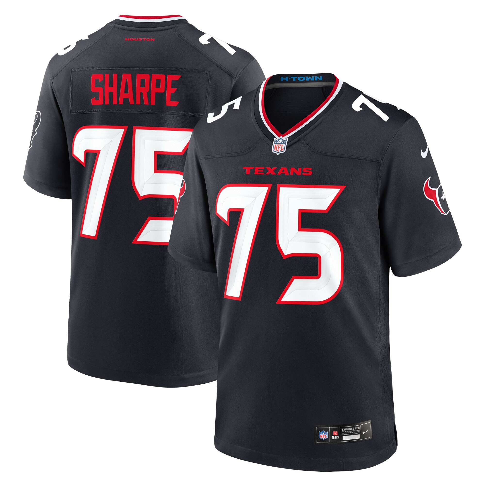 David Sharpe Houston Texans  Team Game Jersey -  Navy