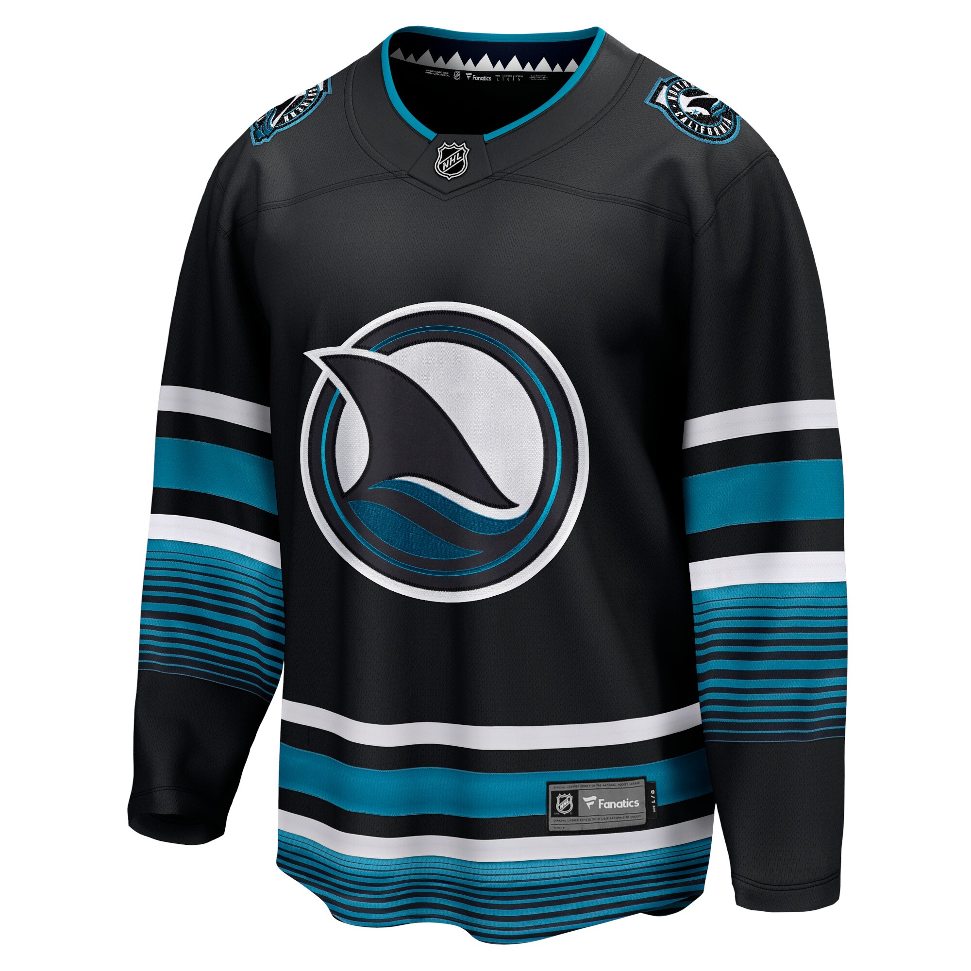 San Jose Sharks Fanatics Alternate Premier Breakaway Jersey - Black