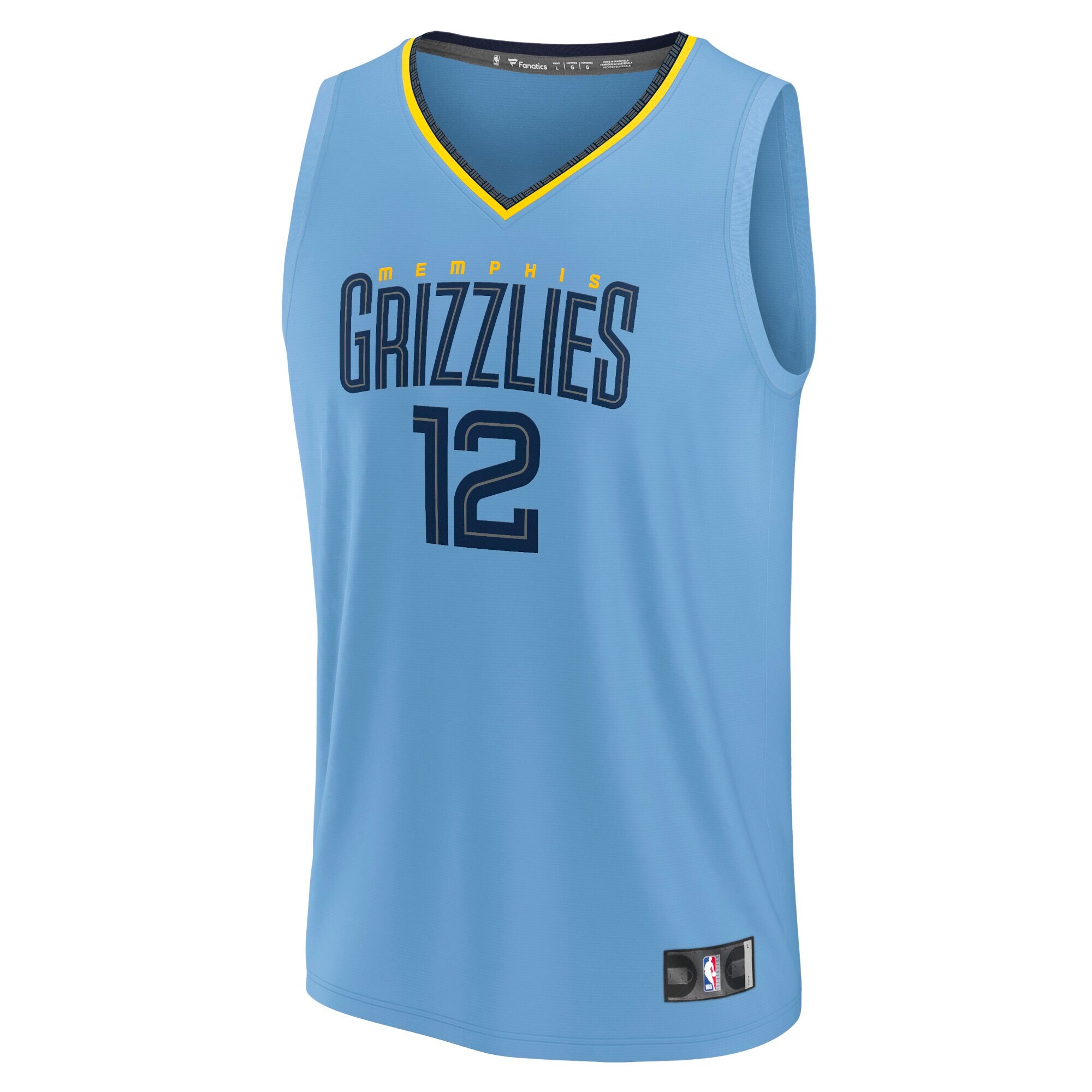 Ja Morant Memphis Grizzlies Fanatics Youth Fast Break Player Jersey - Statement Edition - Light Blue