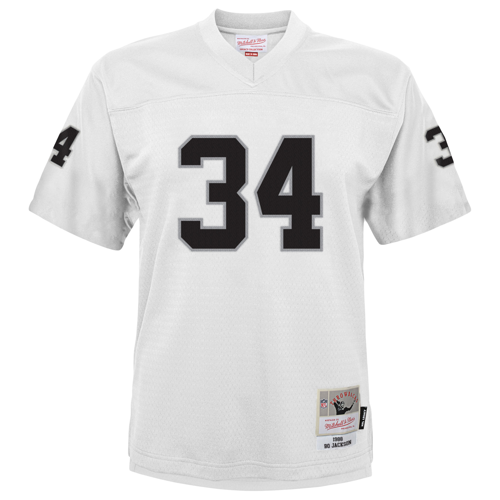 Bo Jackson Las Vegas Raiders Mitchell & Ness Youth 1988 Retired Player Legacy Jersey - White