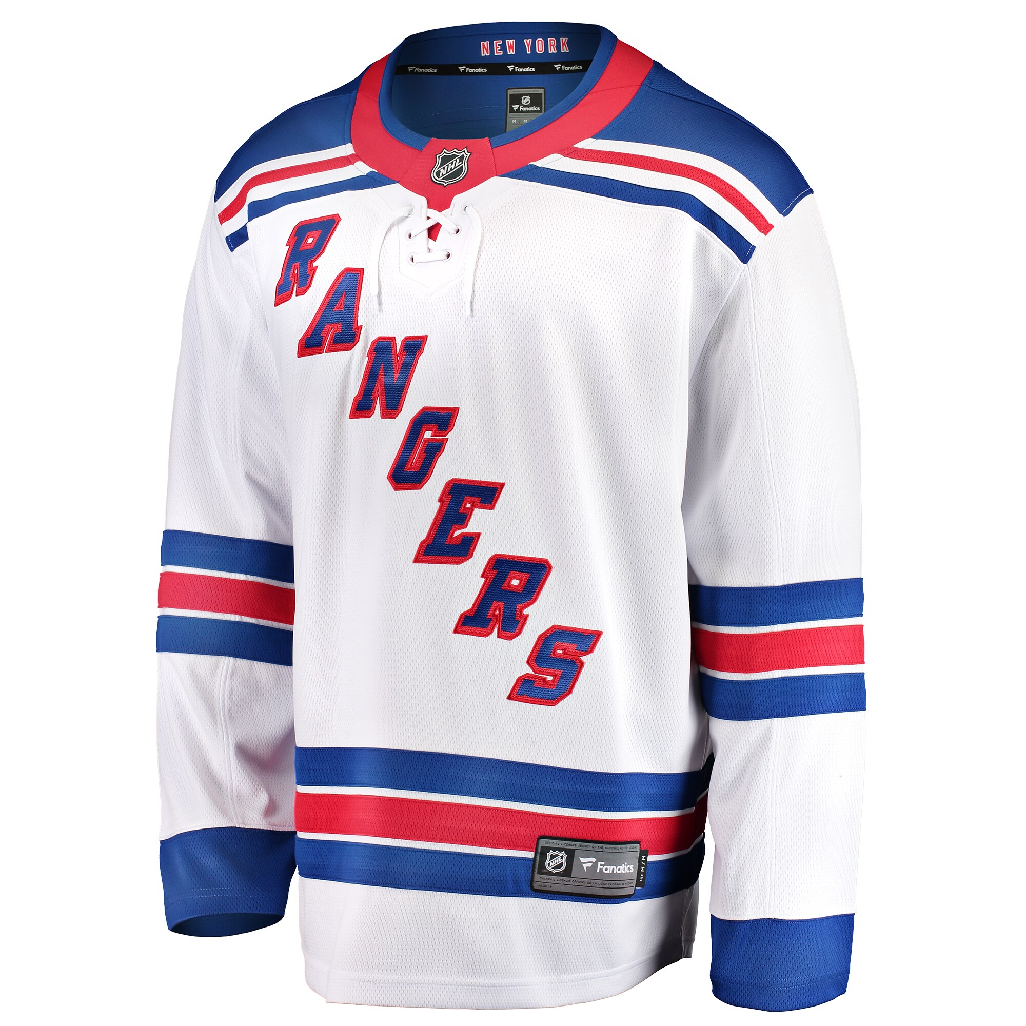 New York Rangers Fanatics Youth Away Breakaway Jersey - White