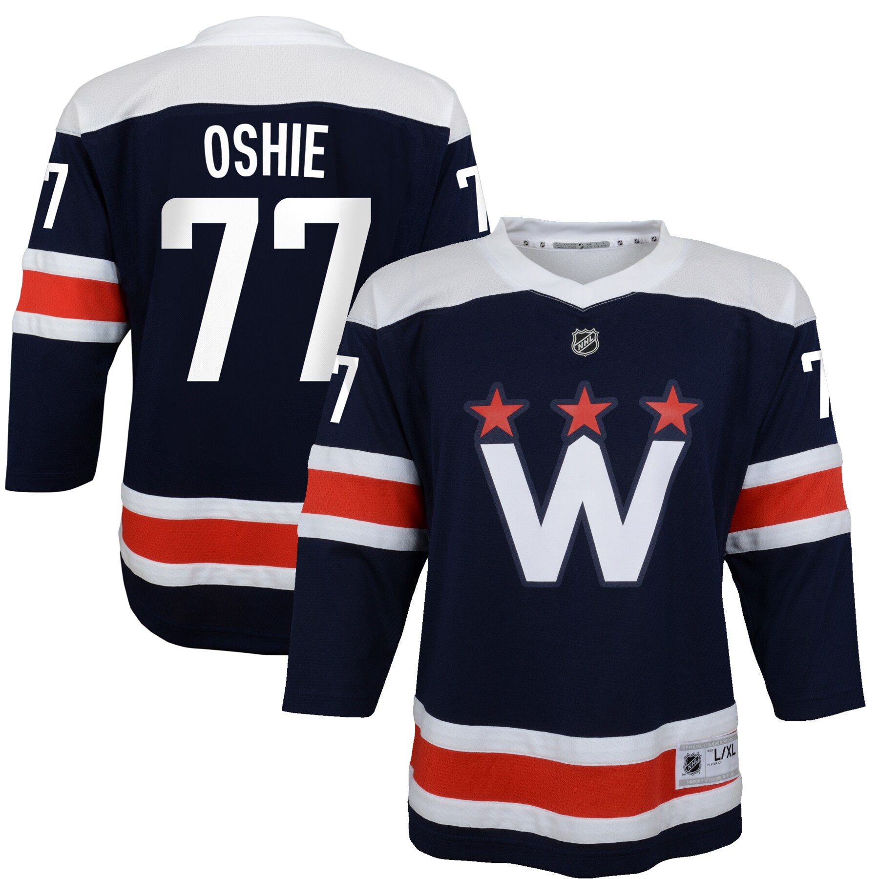 TJ Oshie Washington Capitals Youth 2020\/21 Alternate Replica Player Jersey - Navy