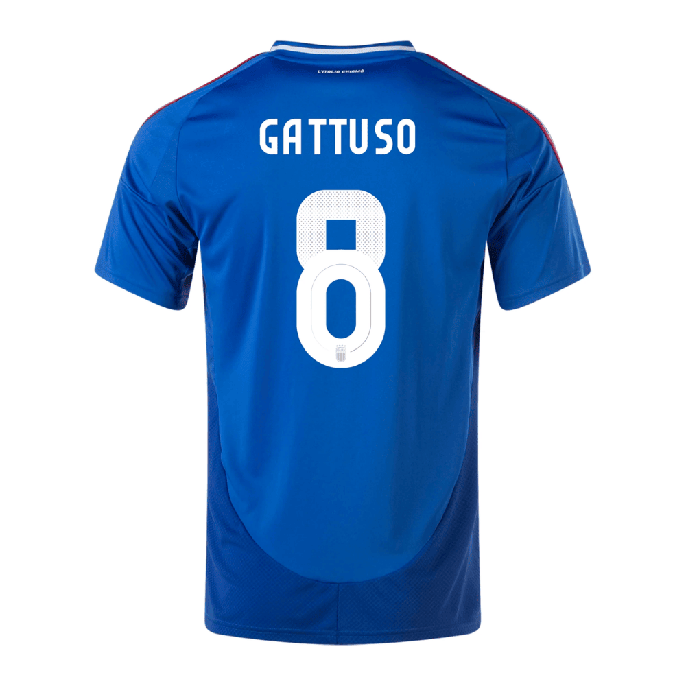 Gennaro Gattuso 8 Italy National Team 2024 Home Legend Player Men Jersey - Blue