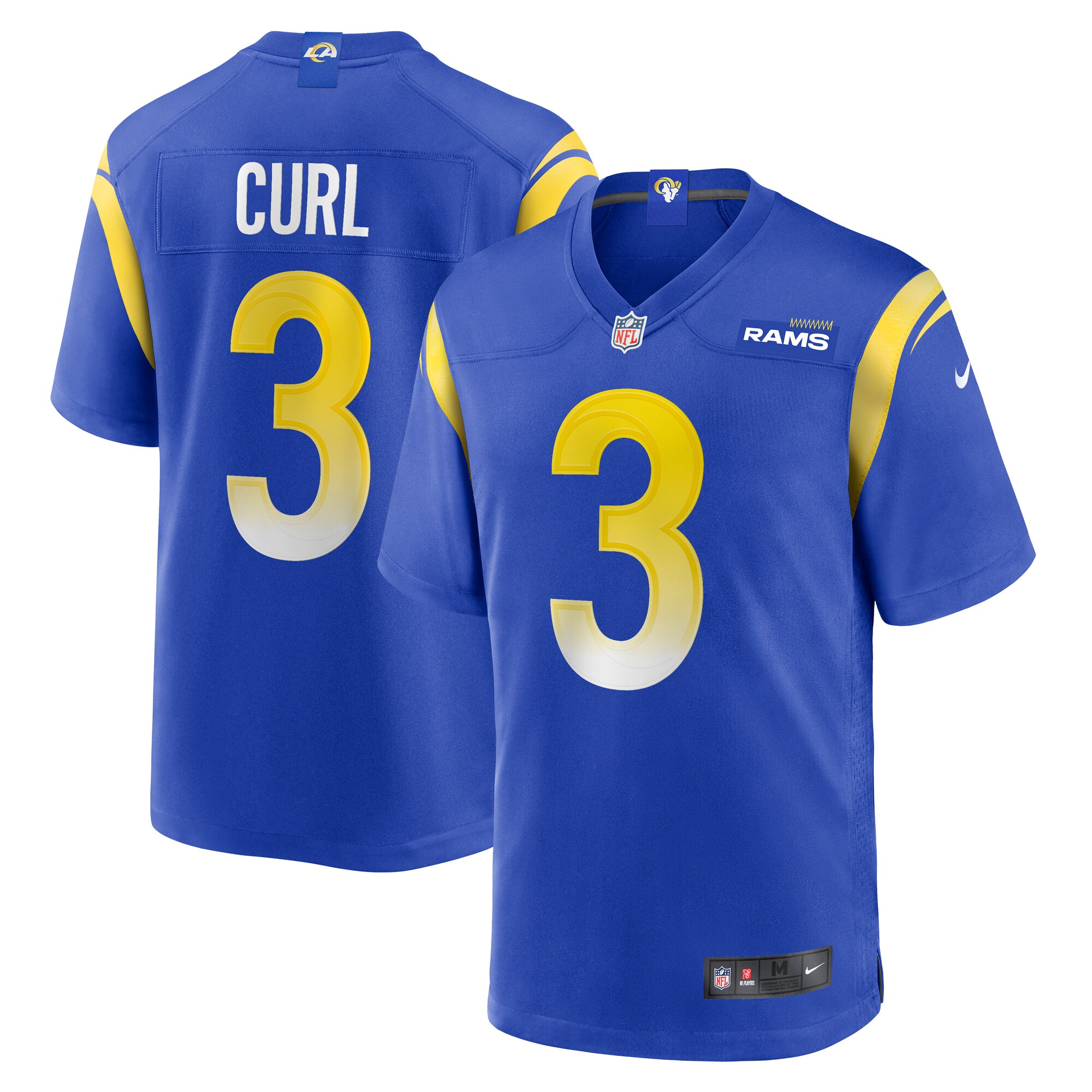 Kamren Curl Los Angeles Rams   Game Jersey -  Royal