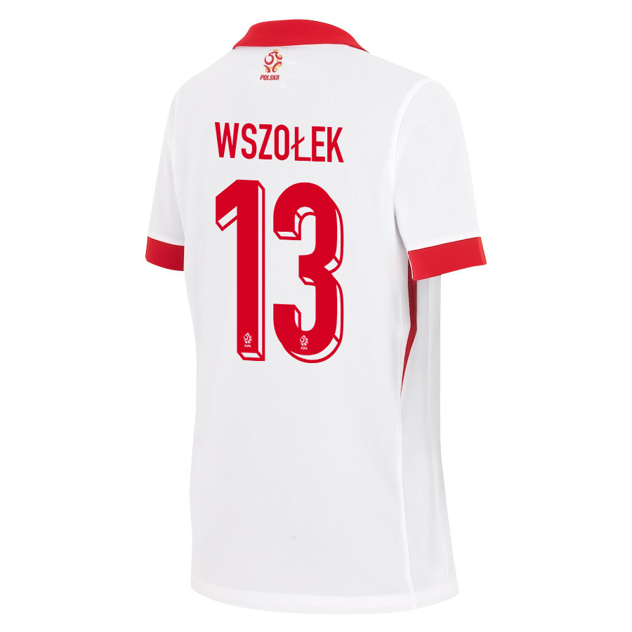 Pawel Wszołek 13 Poland National Team 2024/25 Home YOUTH Jersey - White