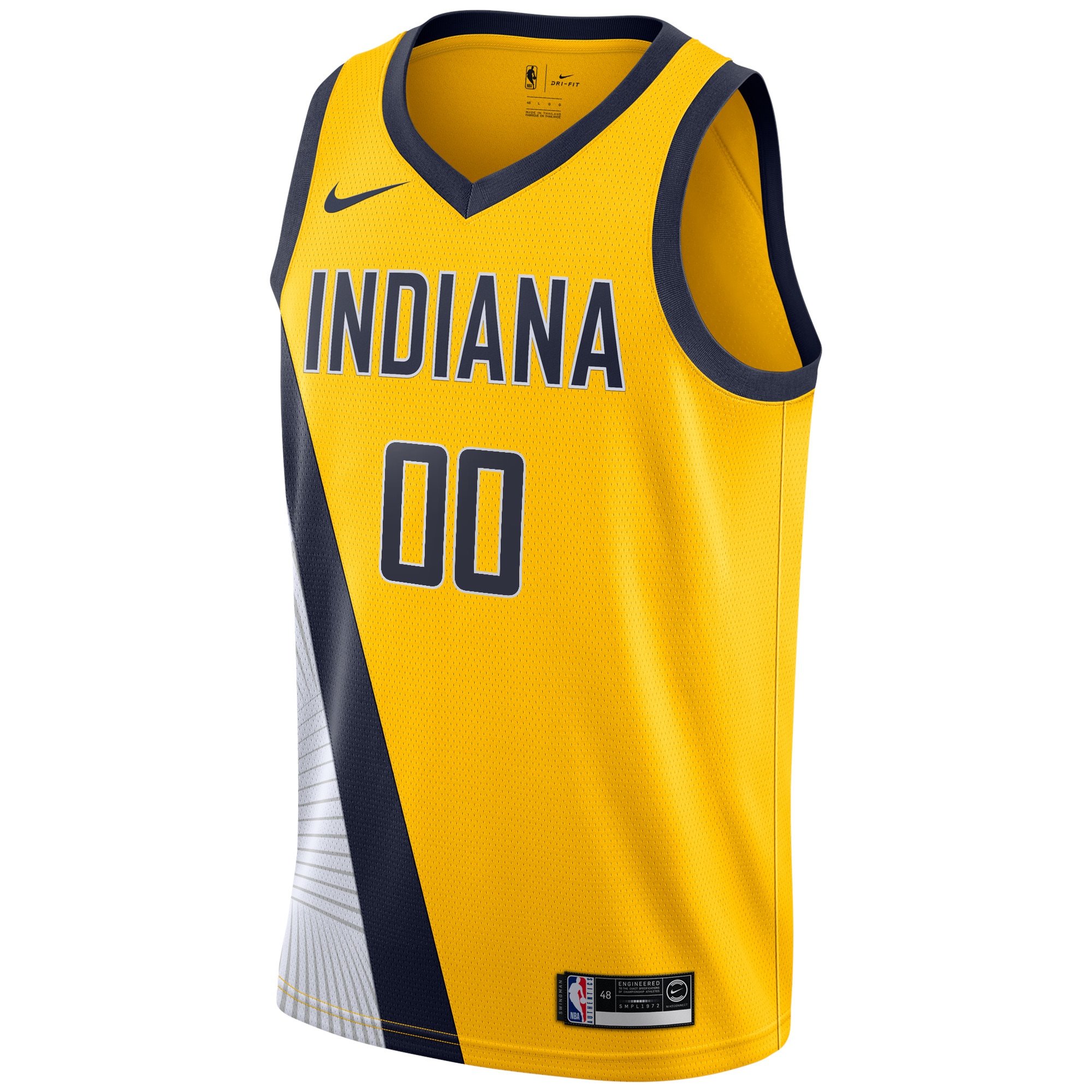 Indiana Pacers  2019\/20 Custom Swingman Jersey Yellow - Statement Edition