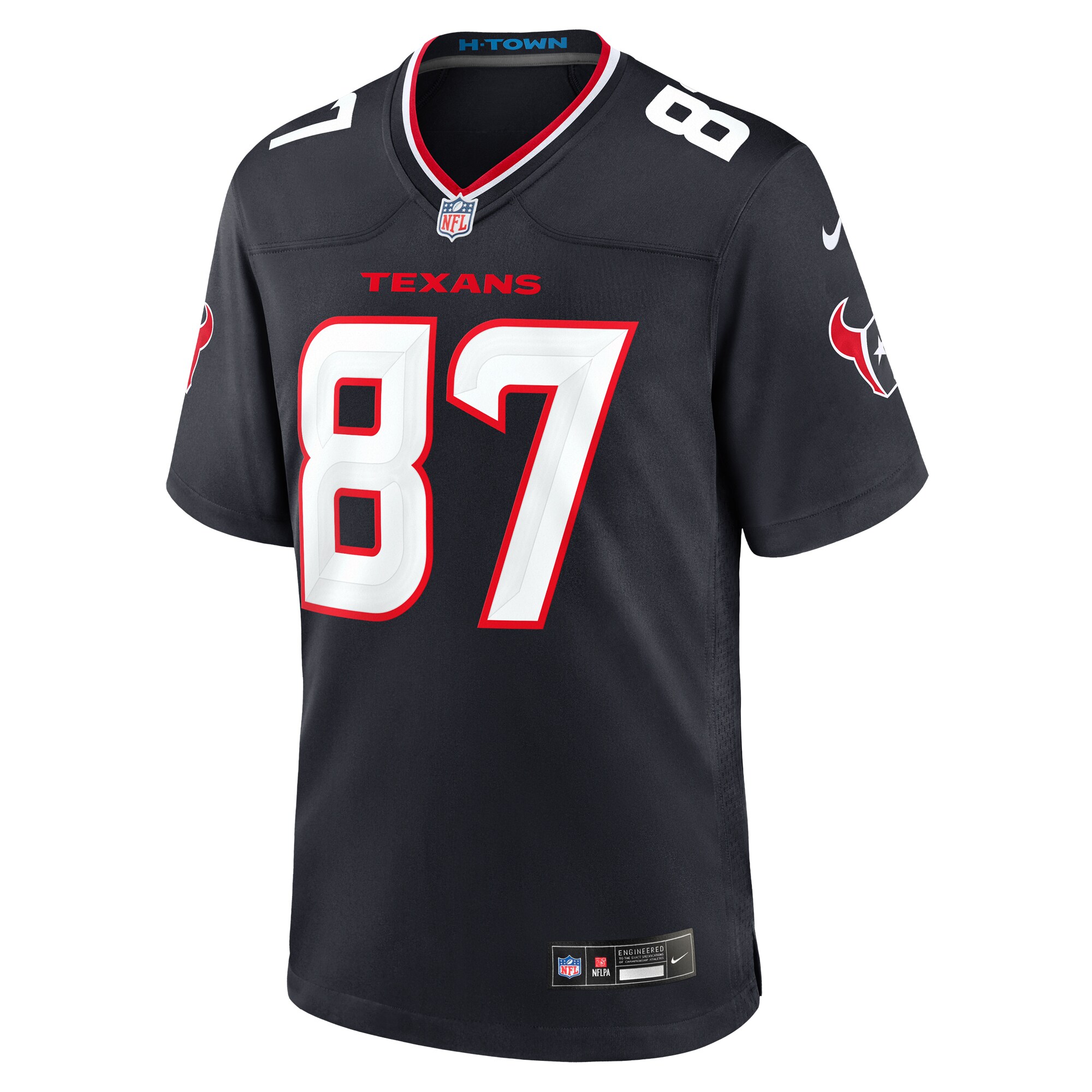 Cade Stover Houston Texans  Game Jersey -  Navy