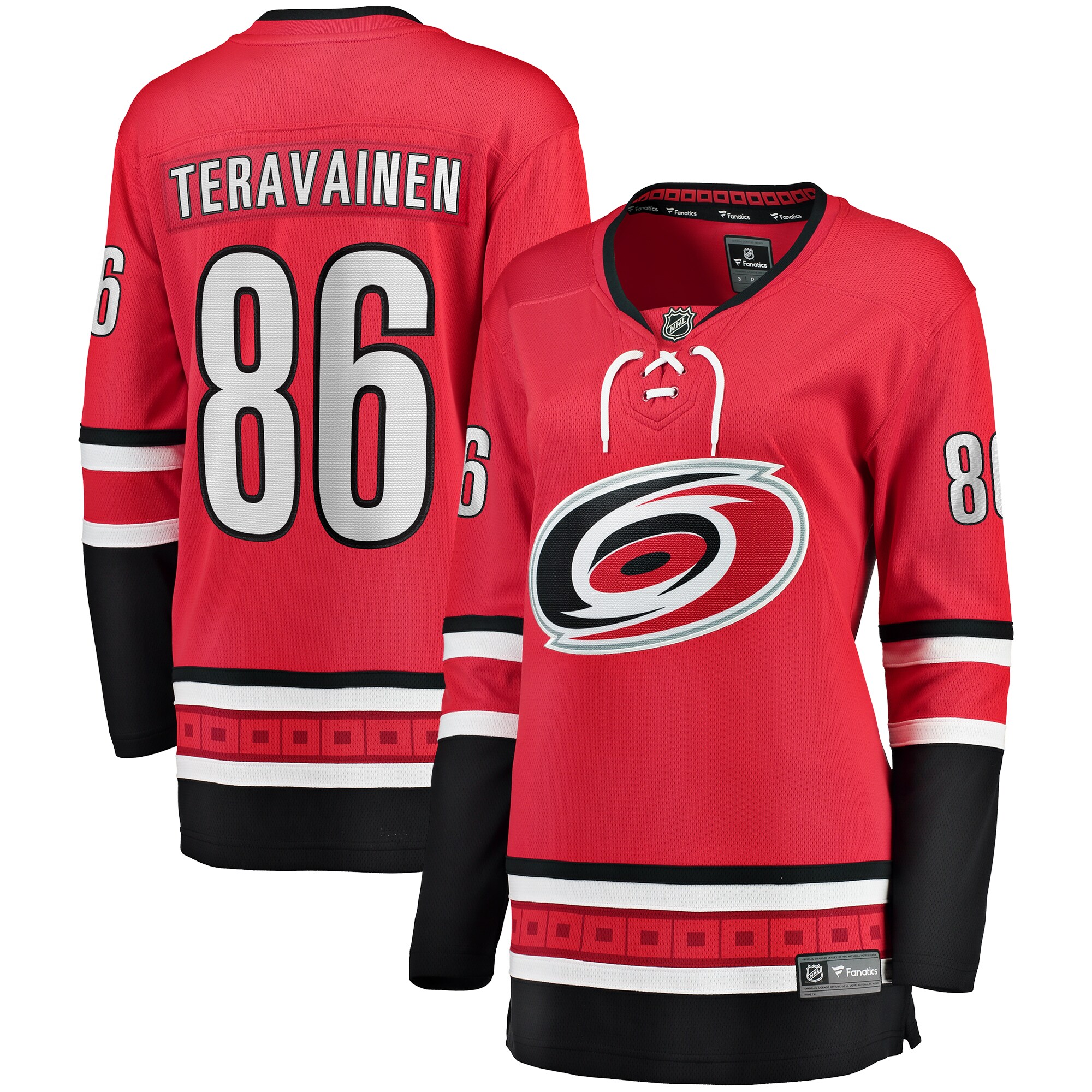 Teuvo Teravainen Carolina Hurricanes Fanatics Women's Alternate Breakaway Player Jersey - Red