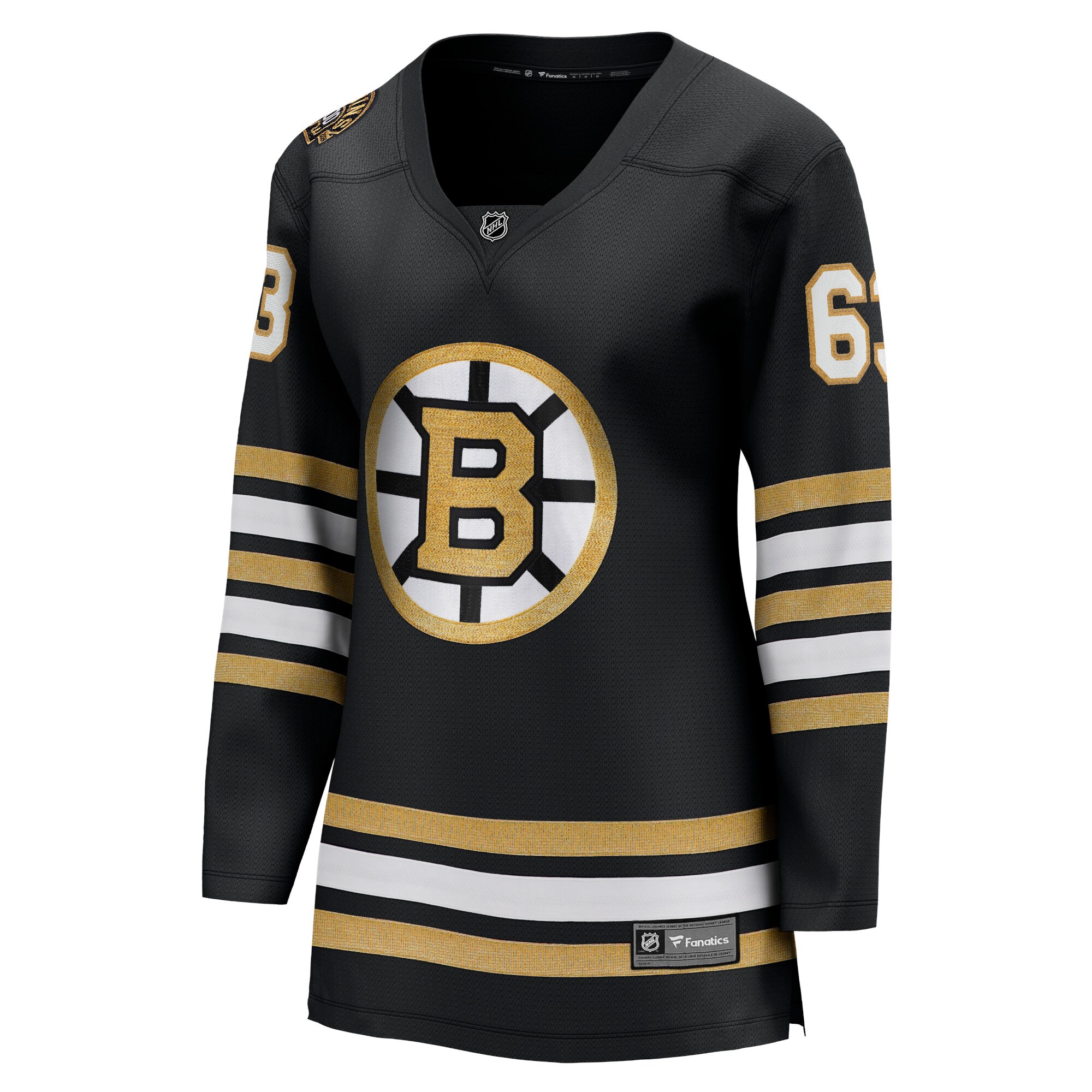 Brad Marchand Boston Bruins Fanatics Women's 100th Anniversary Premier Breakaway Player Jersey - Black