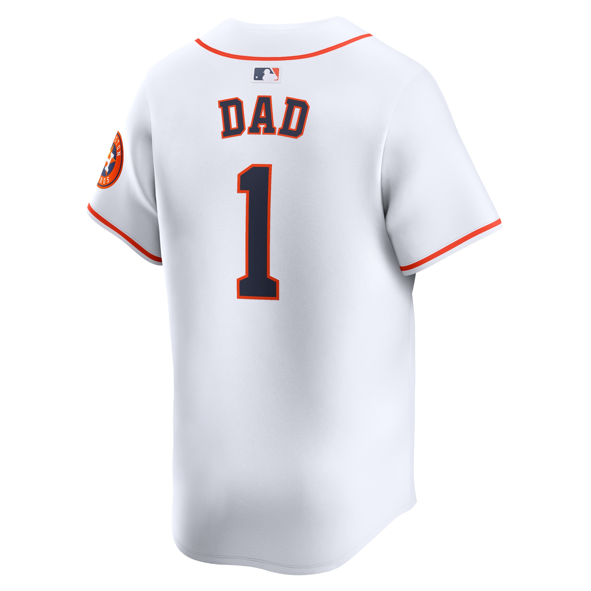 Houston Astros  #1 Dad Home Limited Jersey - White