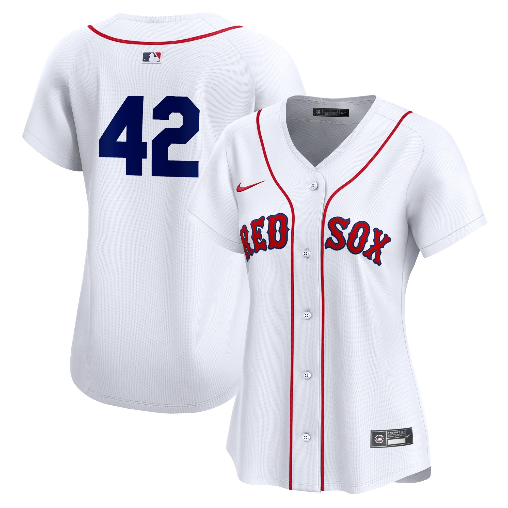 Boston Red Sox  Women's 2024 Jackie Robinson Day Home Limited Jersey\u00c2\u00a0\u00e2\u20ac\u201c White