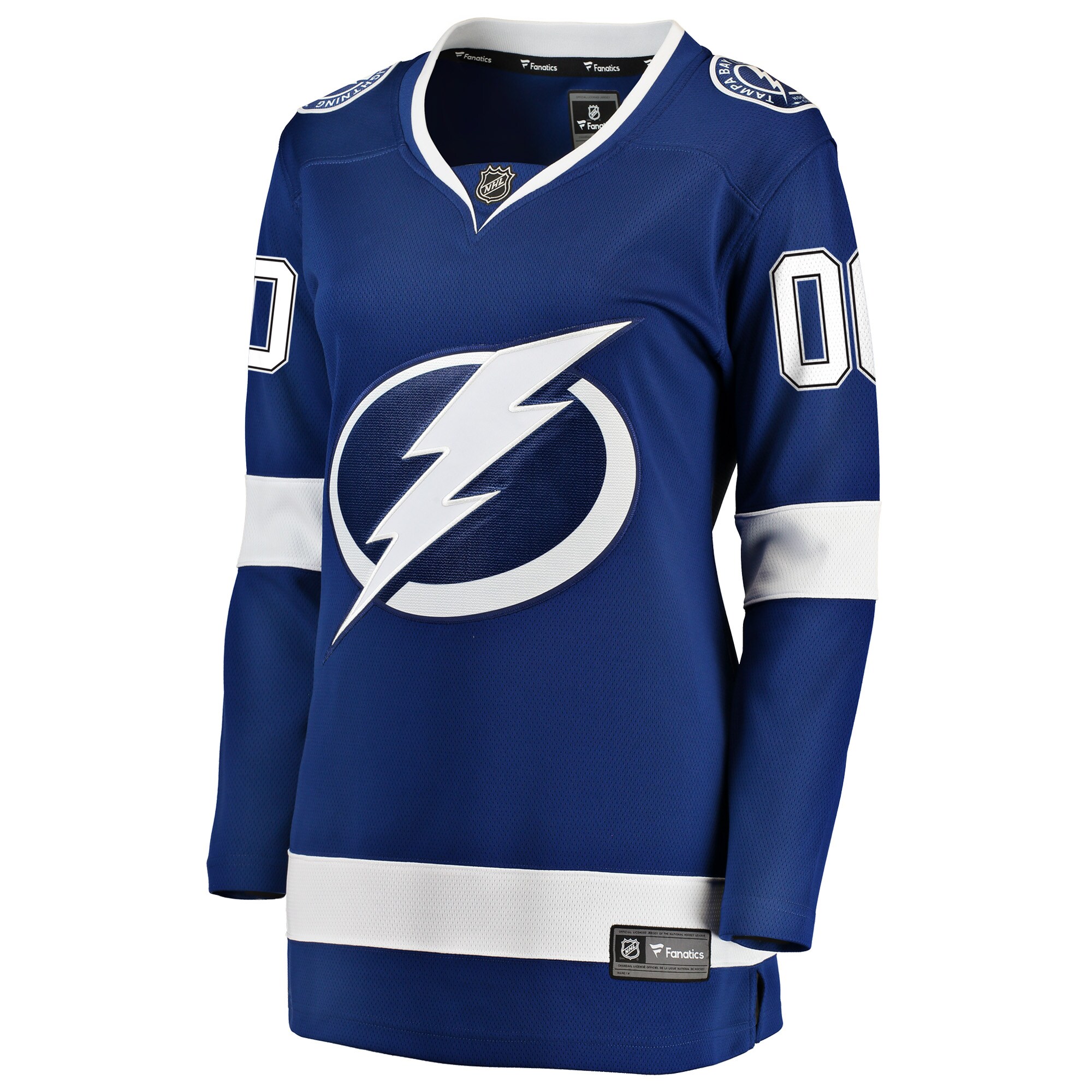 Tampa Bay Lightning Fanatics Women's Home Breakaway Custom Jersey - Blue