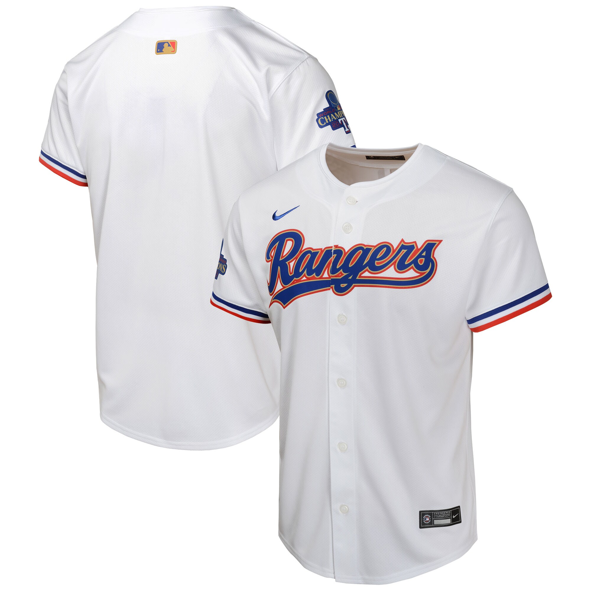 Texas Rangers  Youth 2024 Gold Collection Limited Jersey\u00c2\u00a0\u00e2\u20ac\u201c White