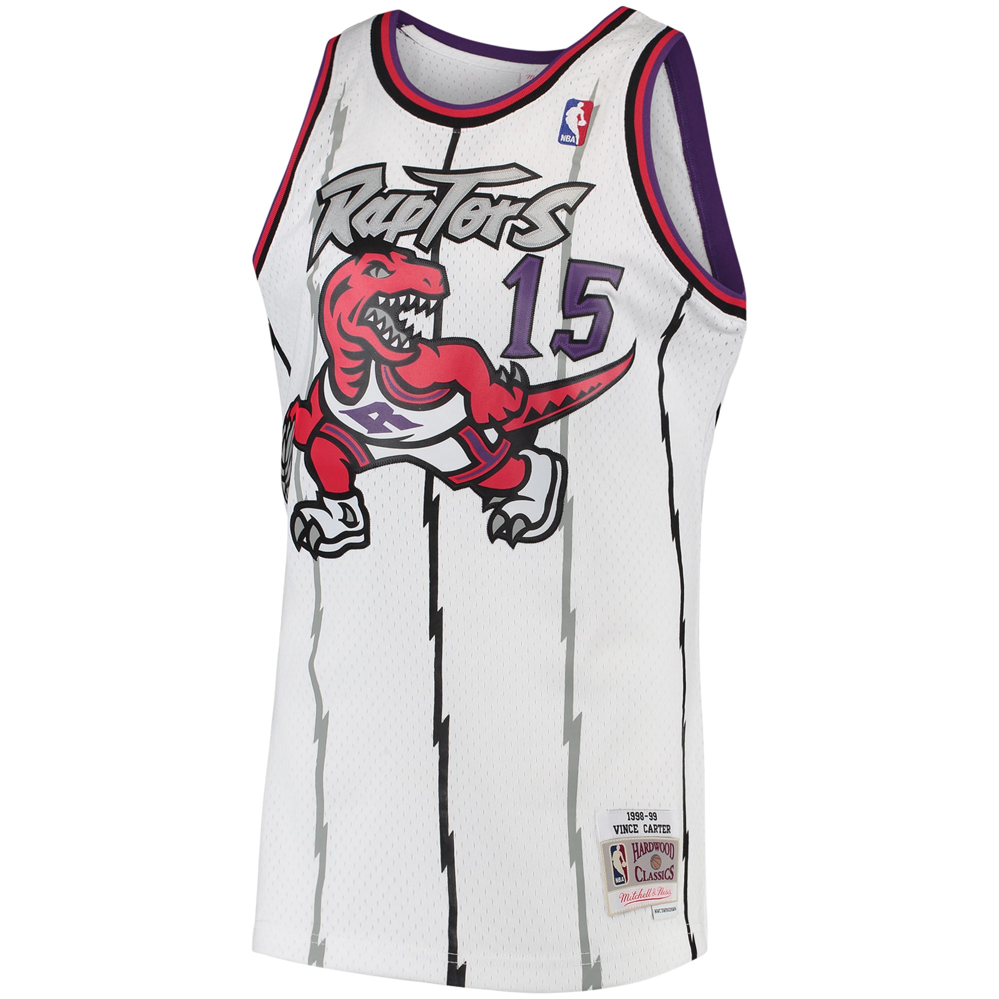 Vince Carter Toronto Raptors Mitchell & Ness 1998\/99 Hardwood Classics Swingman Jersey - White