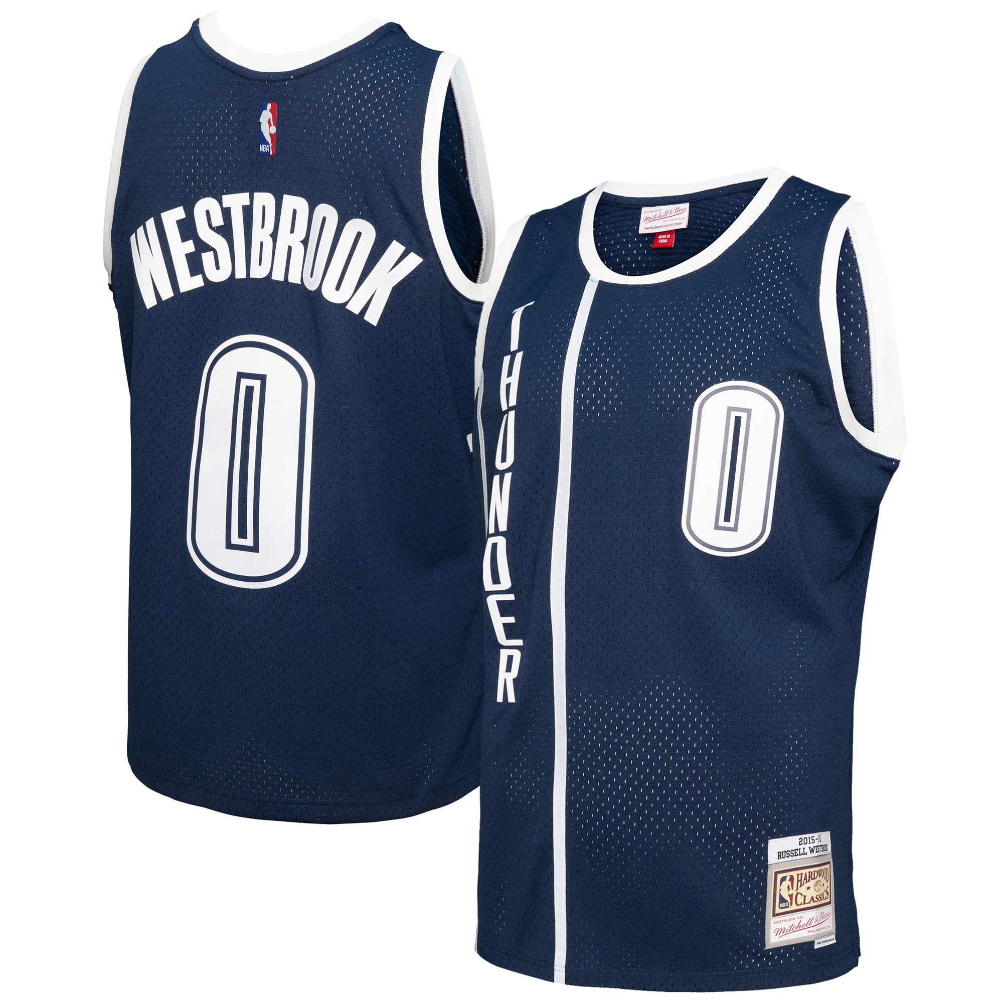 Russell Westbrook Oklahoma City Thunder Mitchell & Ness 2015\/16 Swingman Jersey - Blue
