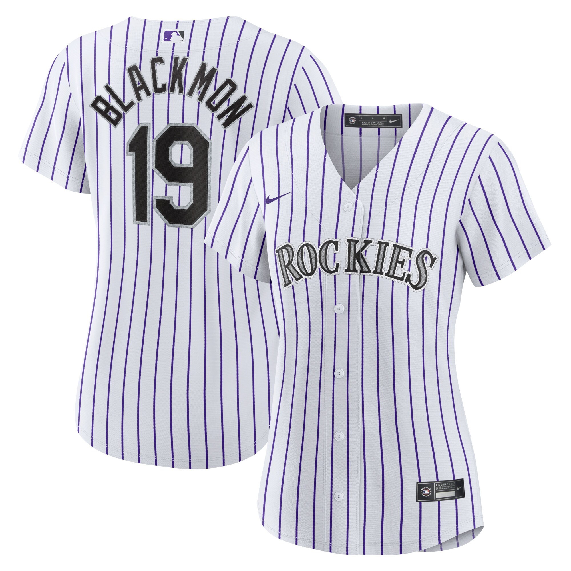 Charlie Blackmon Colorado Rockies  Women's Home Replica Player Jersey - White