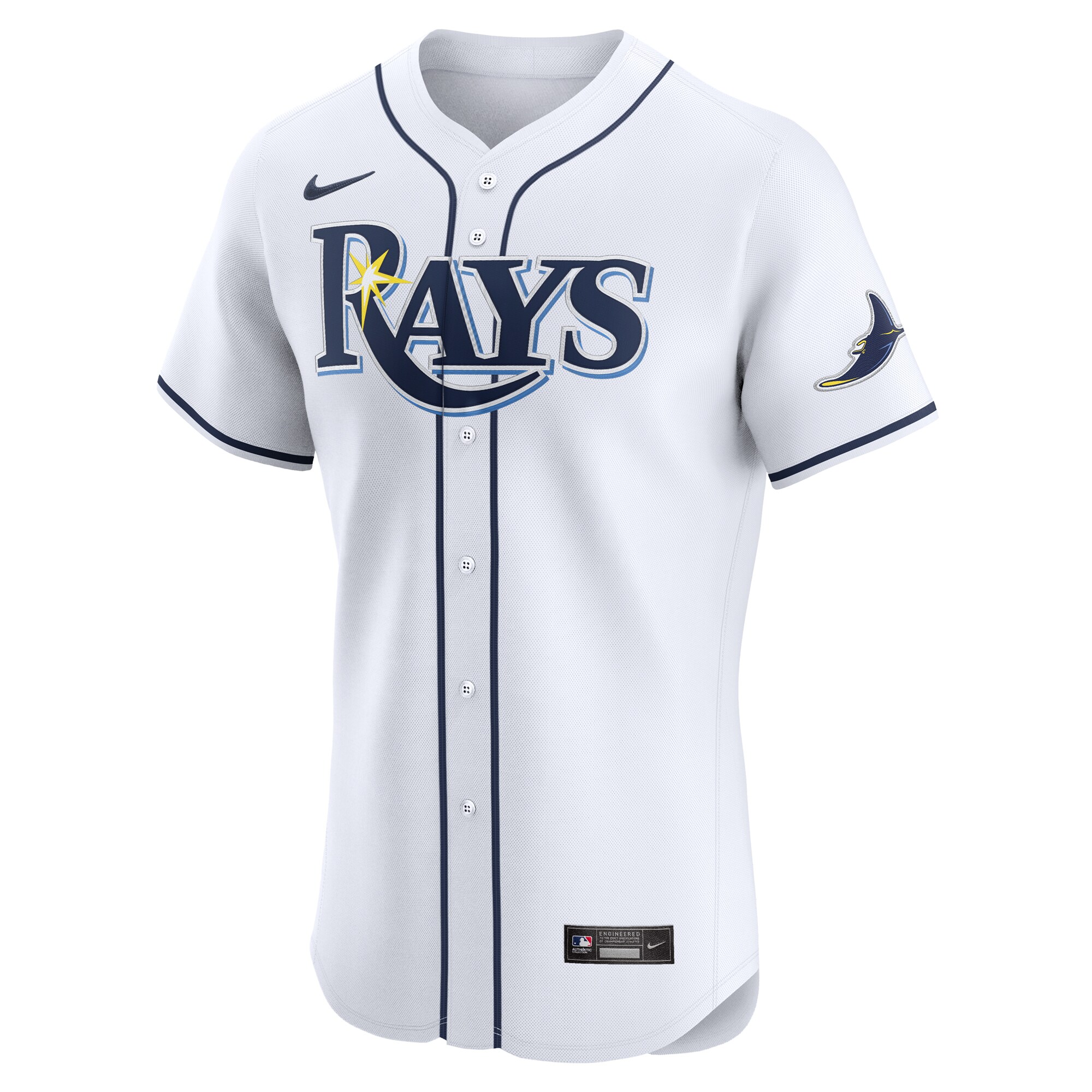 Tampa Bay Rays  Home Elite Custom Jersey - White