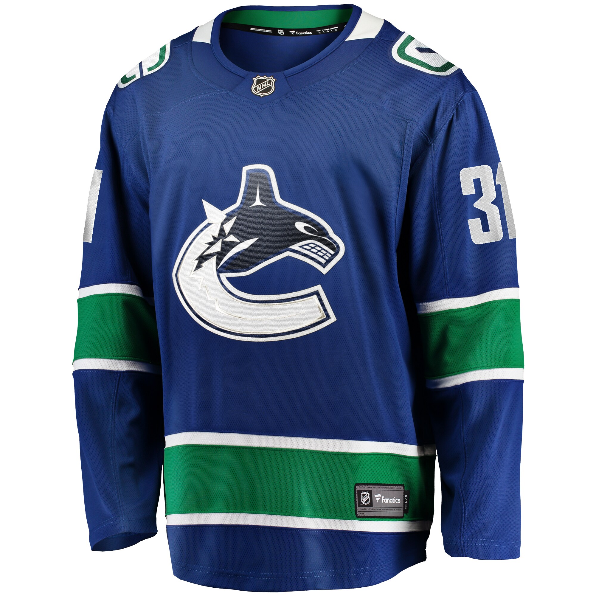 Arturs Silovs Vancouver Canucks Fanatics Home Premier Breakaway Player Jersey - Blue