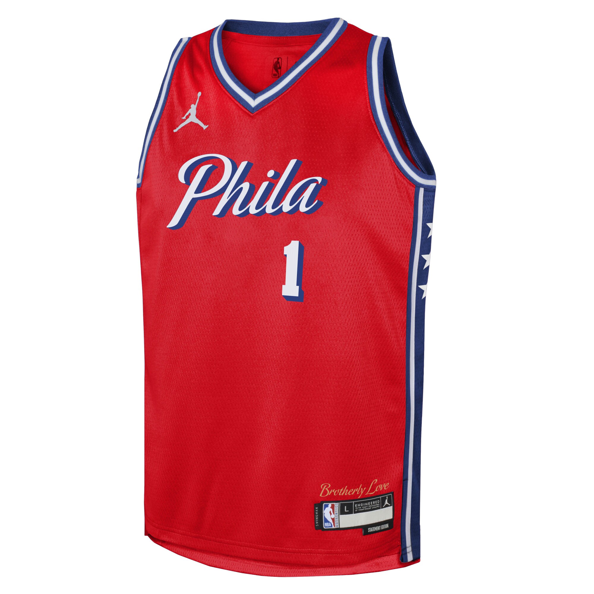 James Harden Philadelphia 76ers Jordan Brand Youth Swingman Jersey - Statement Edition - Red