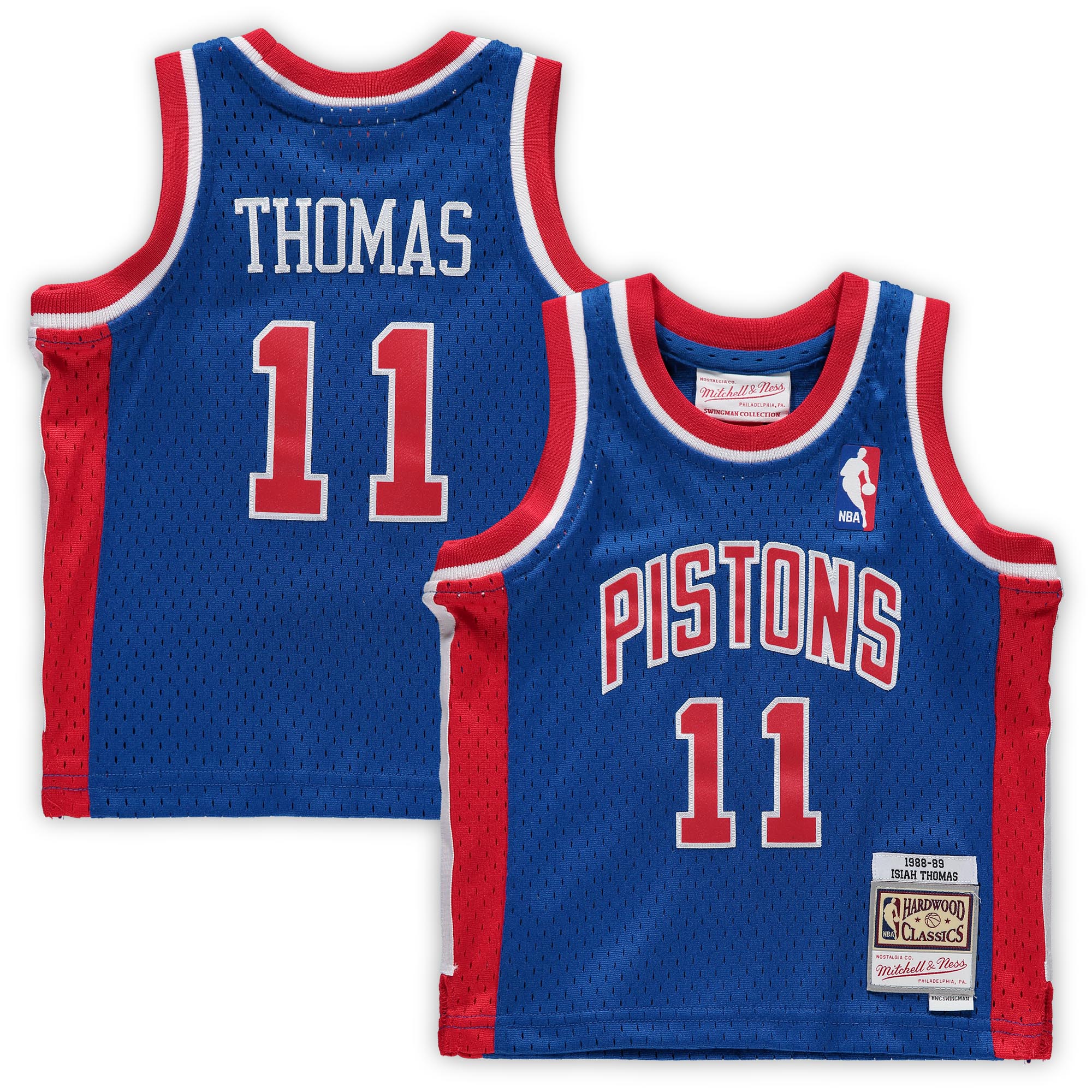 Isiah Thomas Detroit Pistons Mitchell & Ness Infant 1988\/89 Hardwood Classics Retired Player Jersey - Blue