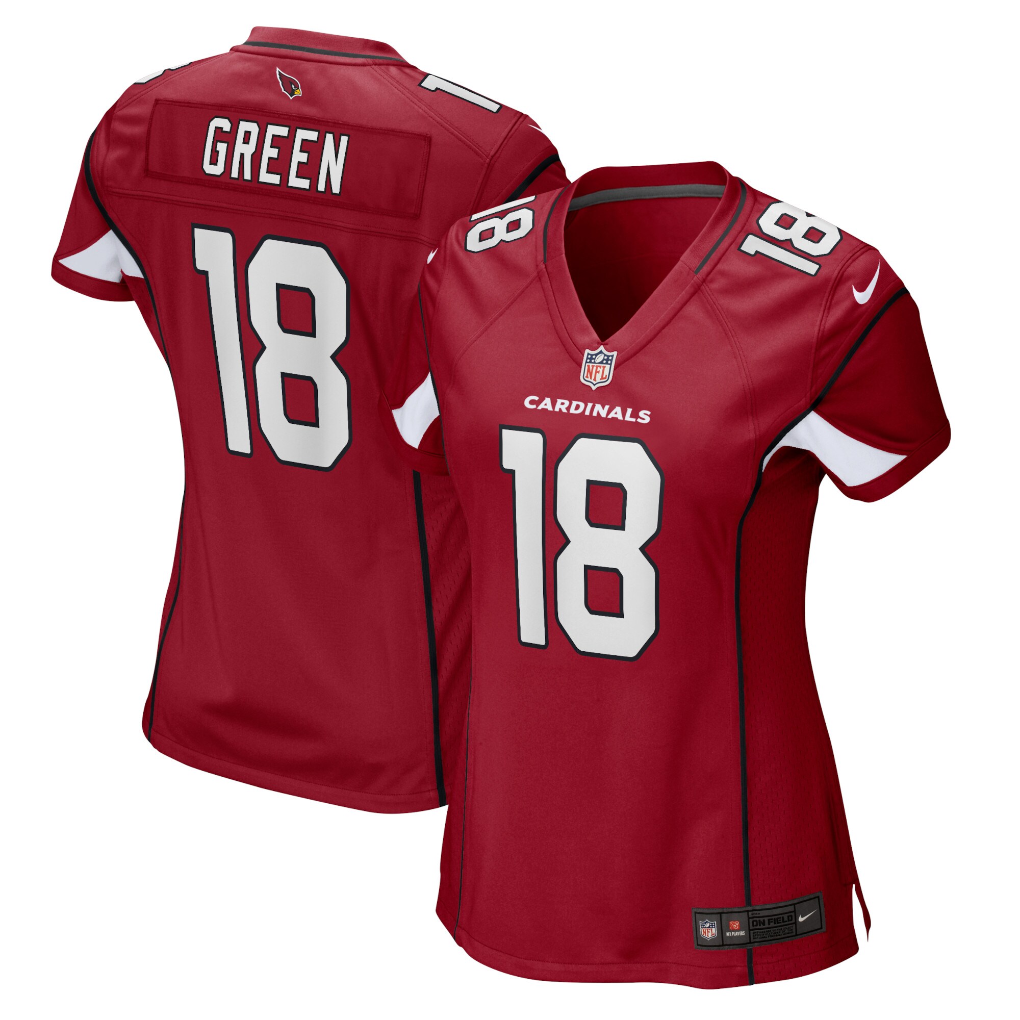 A.J. Green Arizona Cardinals  Women's Game Jersey - Cardinal