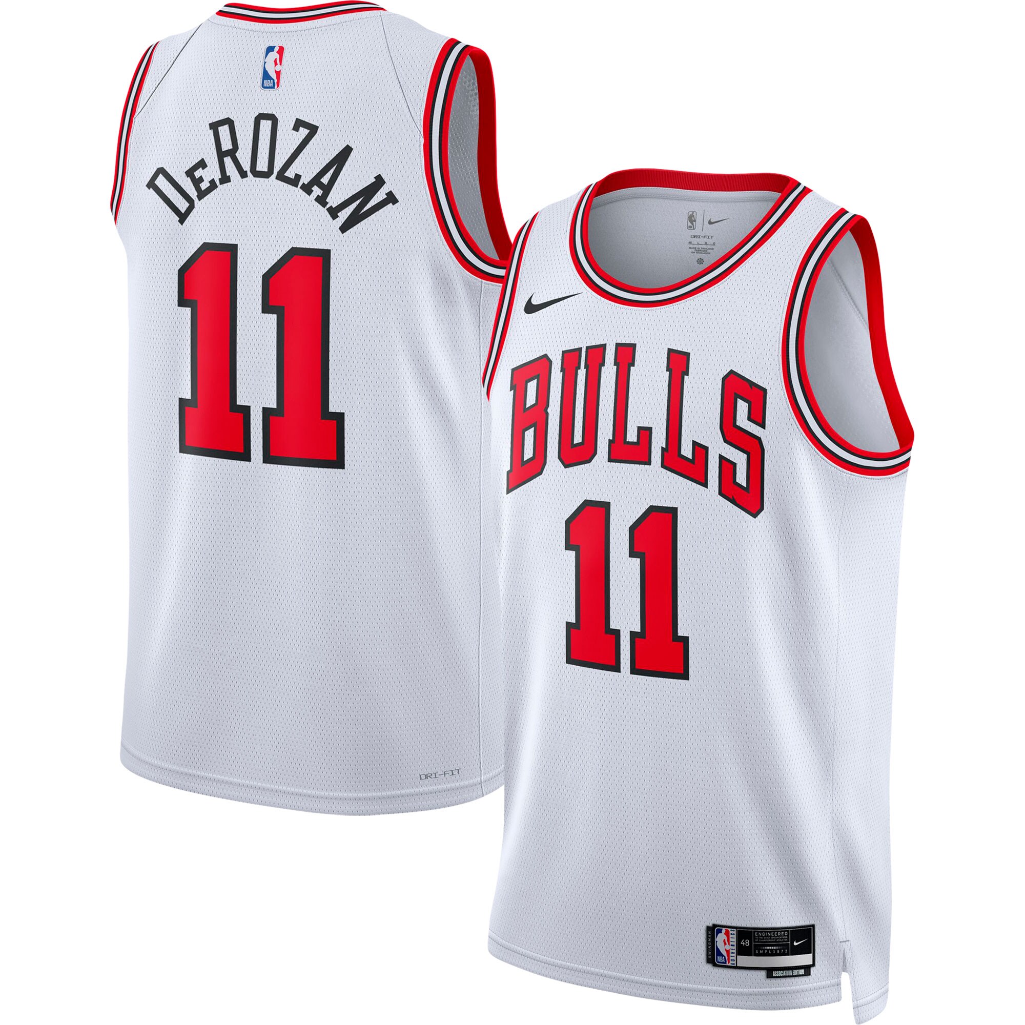 DeMar DeRozan Chicago Bulls  Unisex 2022\/23 Swingman Player Jersey White - Association Edition