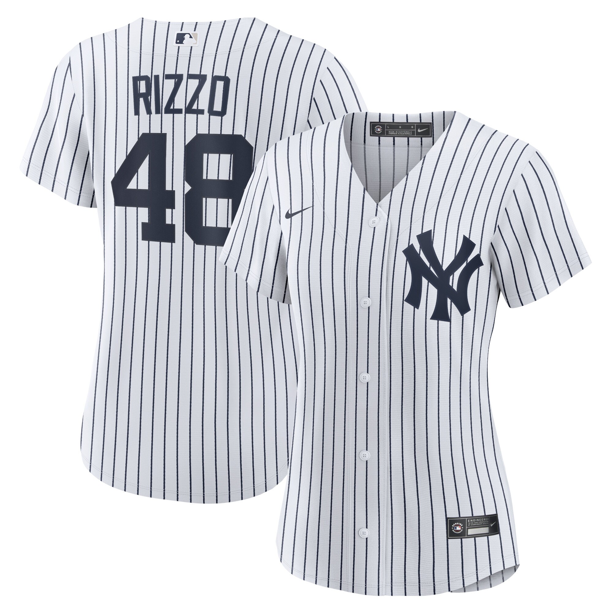 Anthony Rizzo New York Yankees  Women's Home Official Replica Player Jersey - White