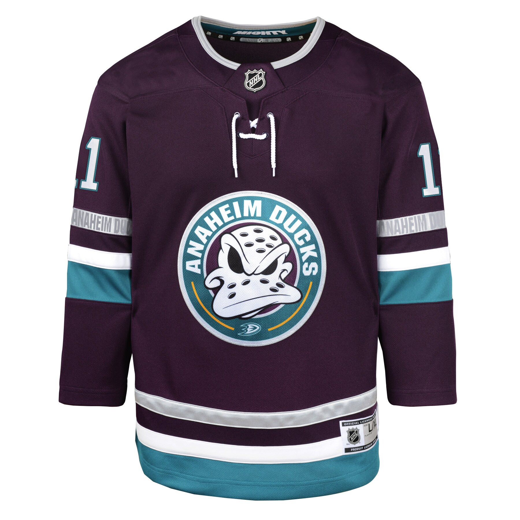 Trevor Zegras Anaheim Ducks Youth 30th Anniversary Premier Player Jersey\u00c2\u00a0\u00e2\u20ac\u201c Purple