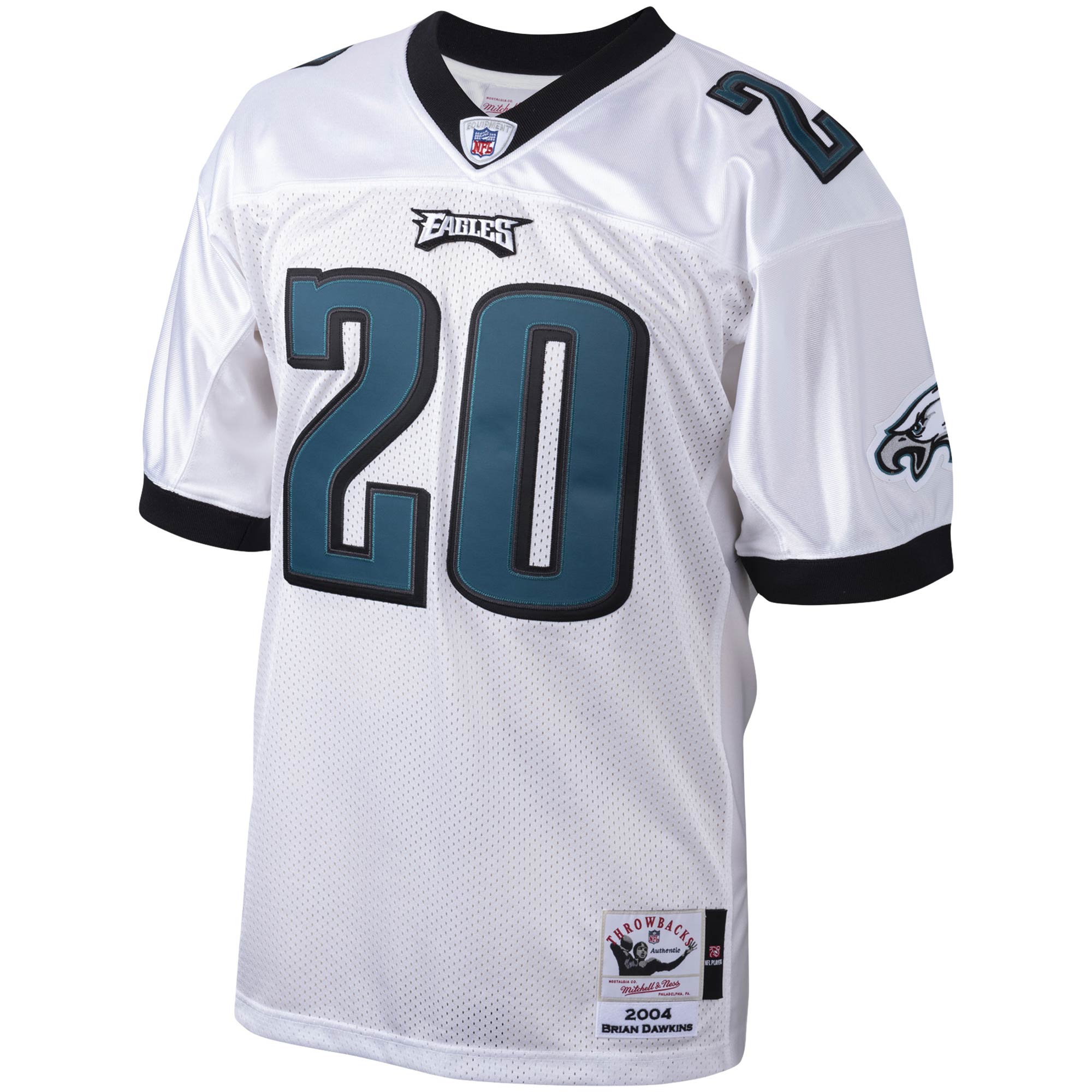 Brian Dawkins Philadelphia Eagles 2004 Mitchell & Ness Authentic Throwback Retired Player Jersey - White