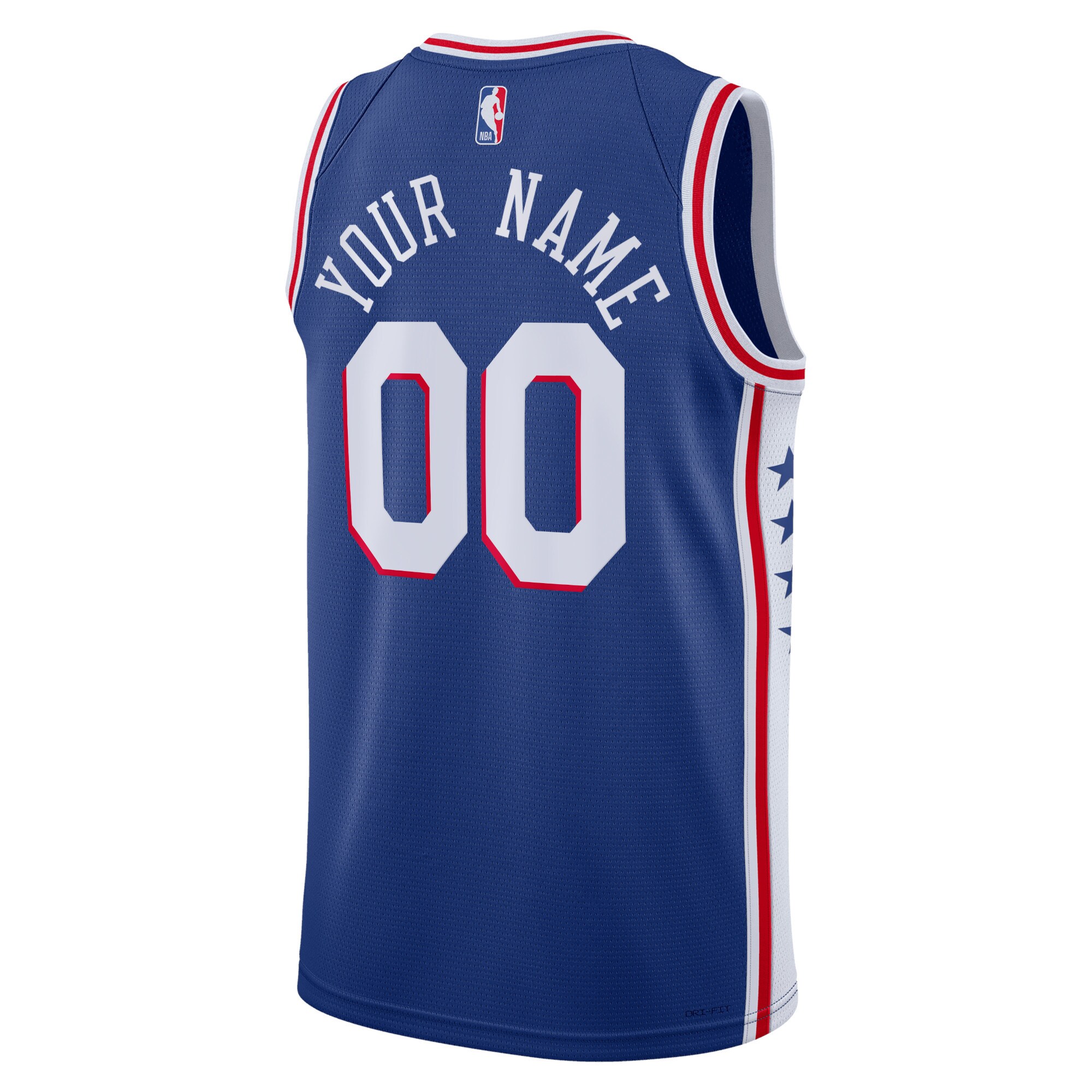 Philadelphia 76ers  Unisex 2022\/23 Swingman Custom Jersey Royal - Icon Edition