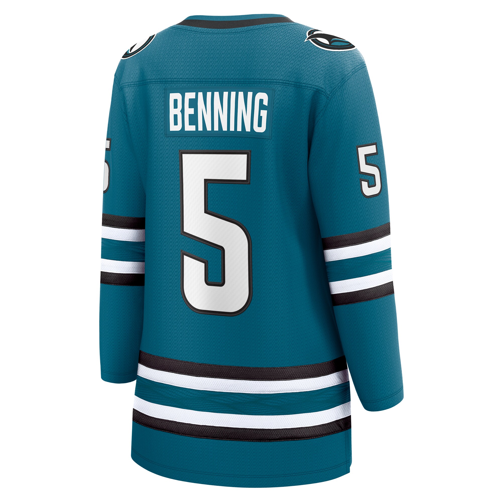 Matt Benning San Jose Sharks Fanatics Women's Home Breakaway Player Jersey - Teal