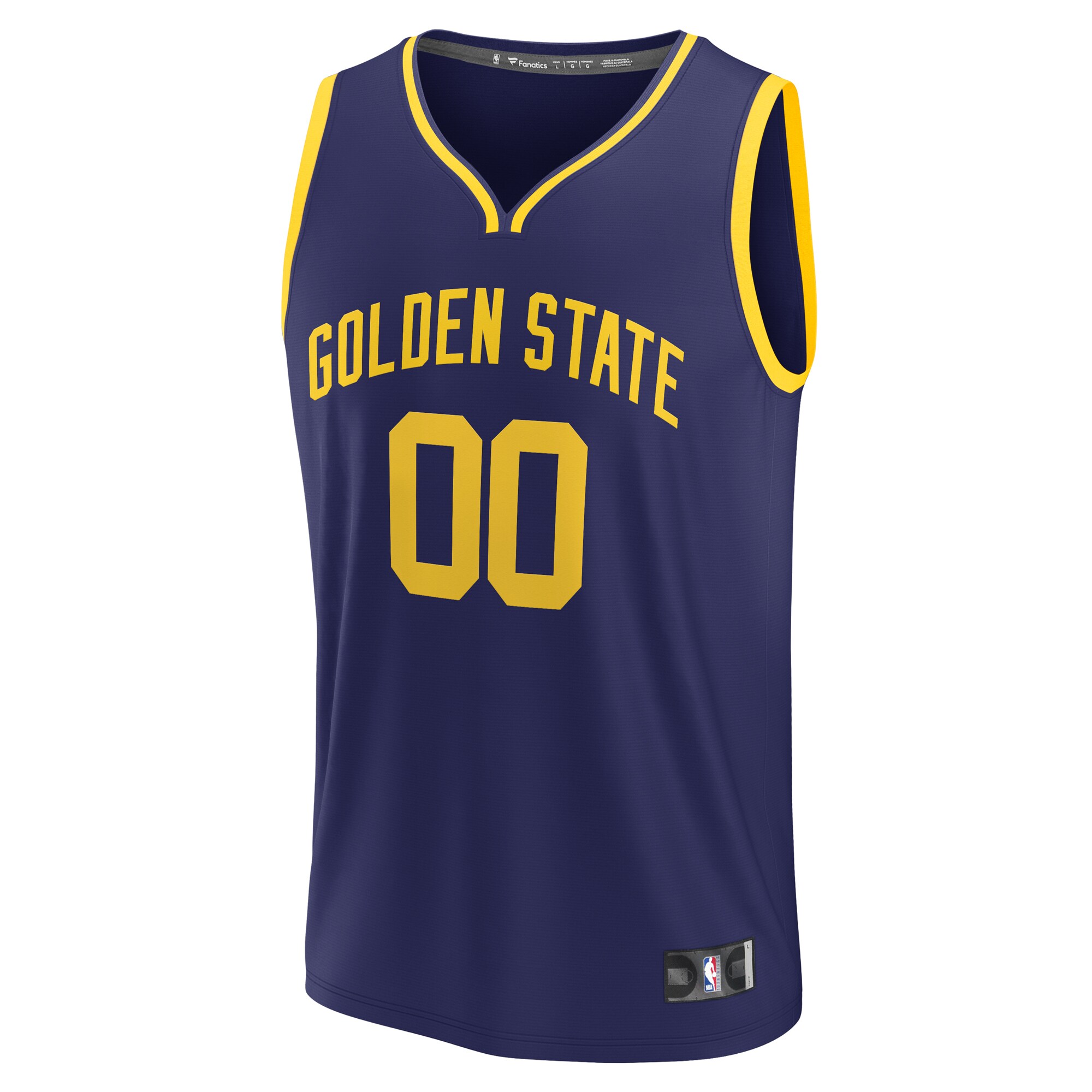 Golden State Warriors Fanatics Youth Fast Break Replica Custom Jersey - Statement Edition - Navy