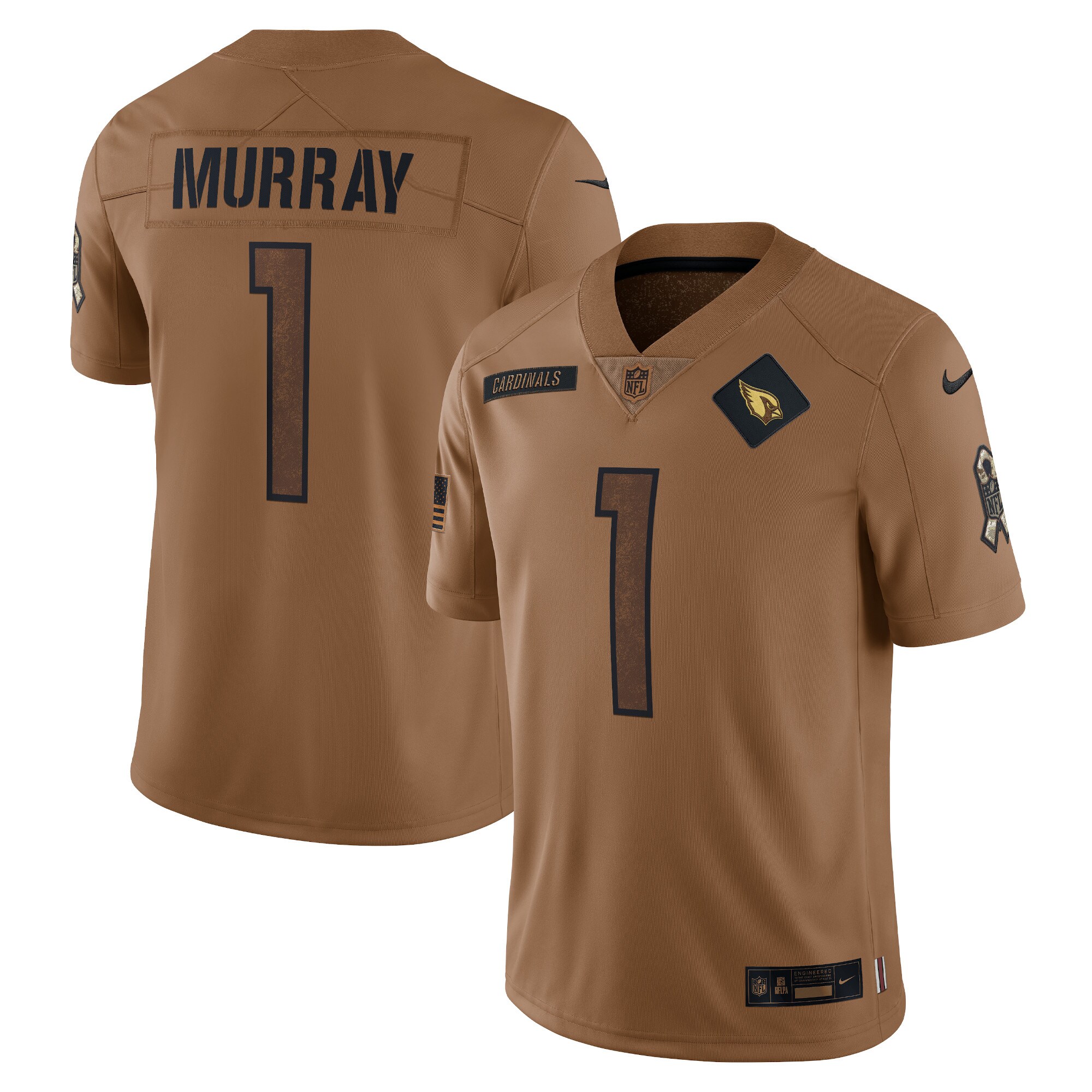 Kyler Murray Arizona Cardinals  2023 Salute To Service Limited Jersey - Brown