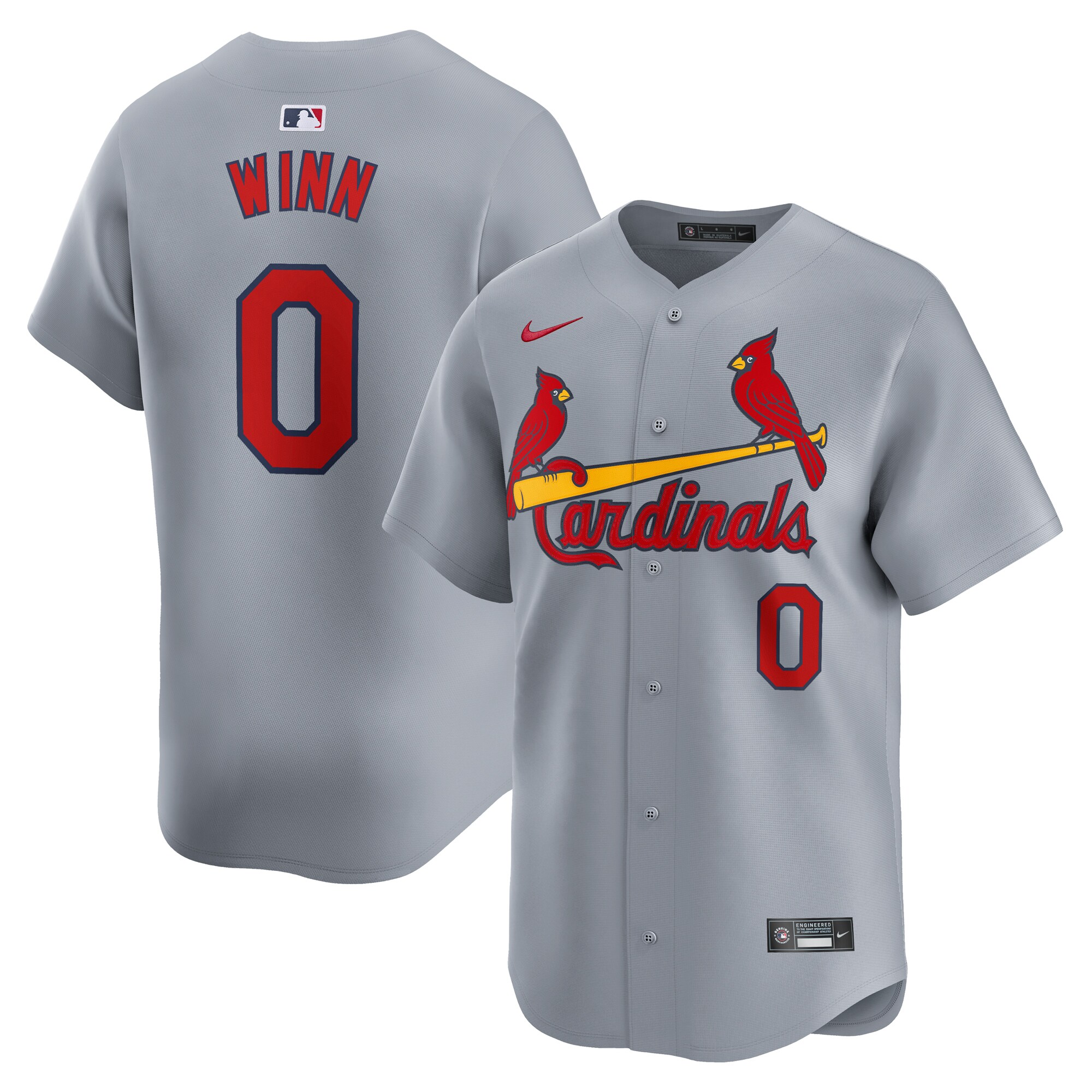 Masyn Winn St. Louis Cardinals  Away Limited Player Jersey - Gray