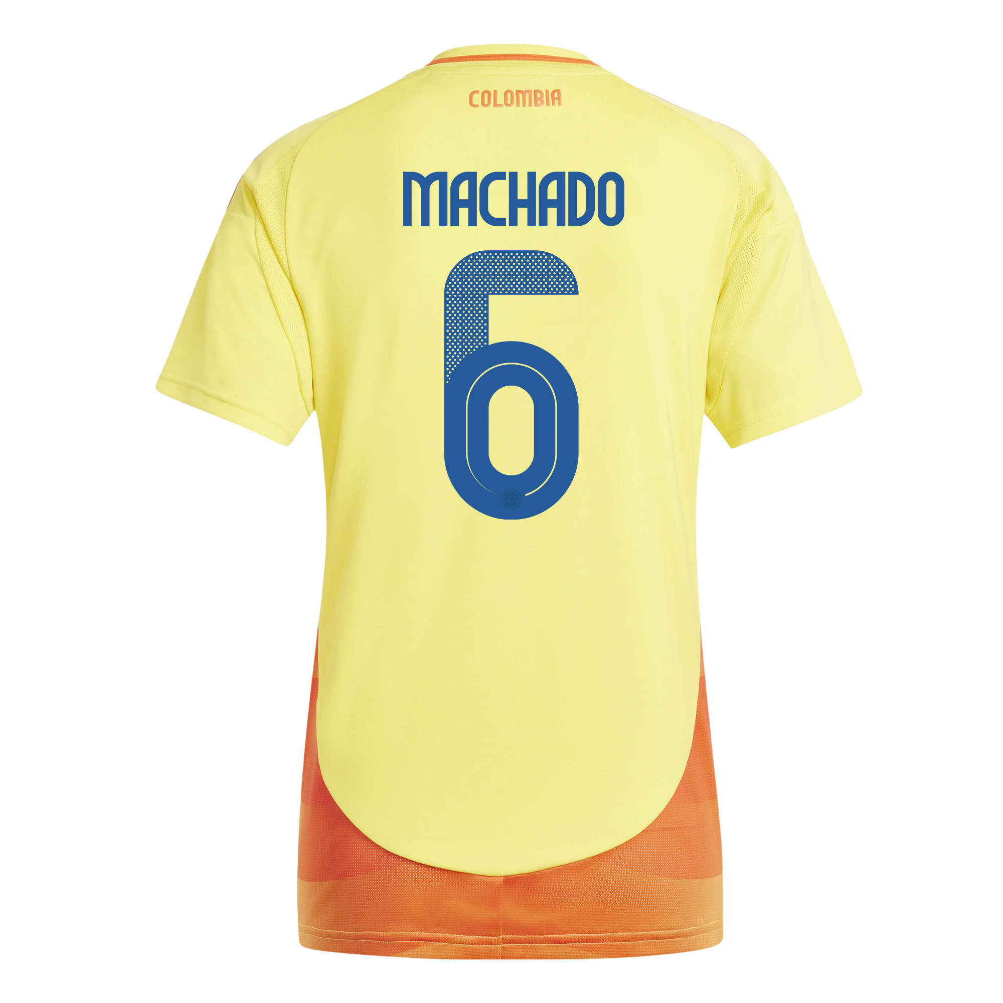 Deiver Machado 6 Colombia National Team 2024/25 Home Women Jersey - Yellow