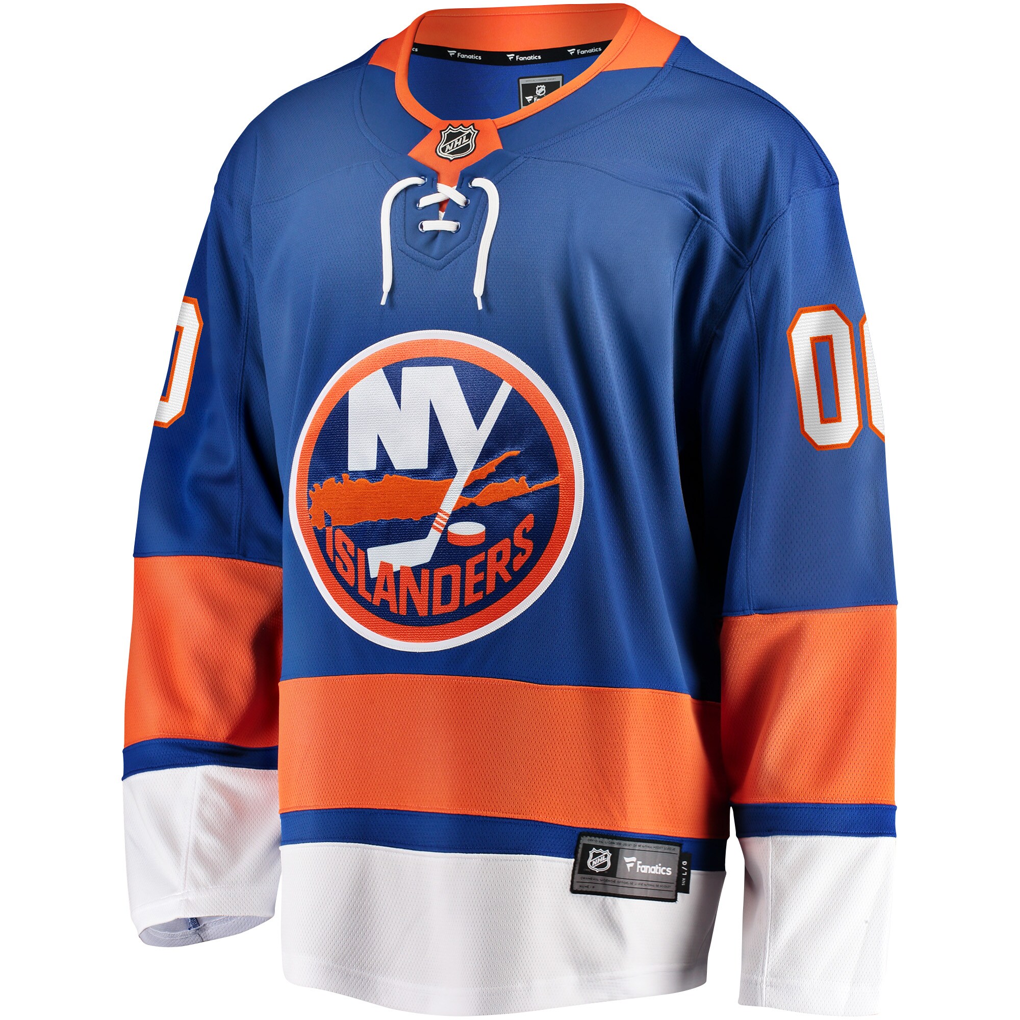 New York Islanders Fanatics Home Breakaway Custom Jersey - Blue