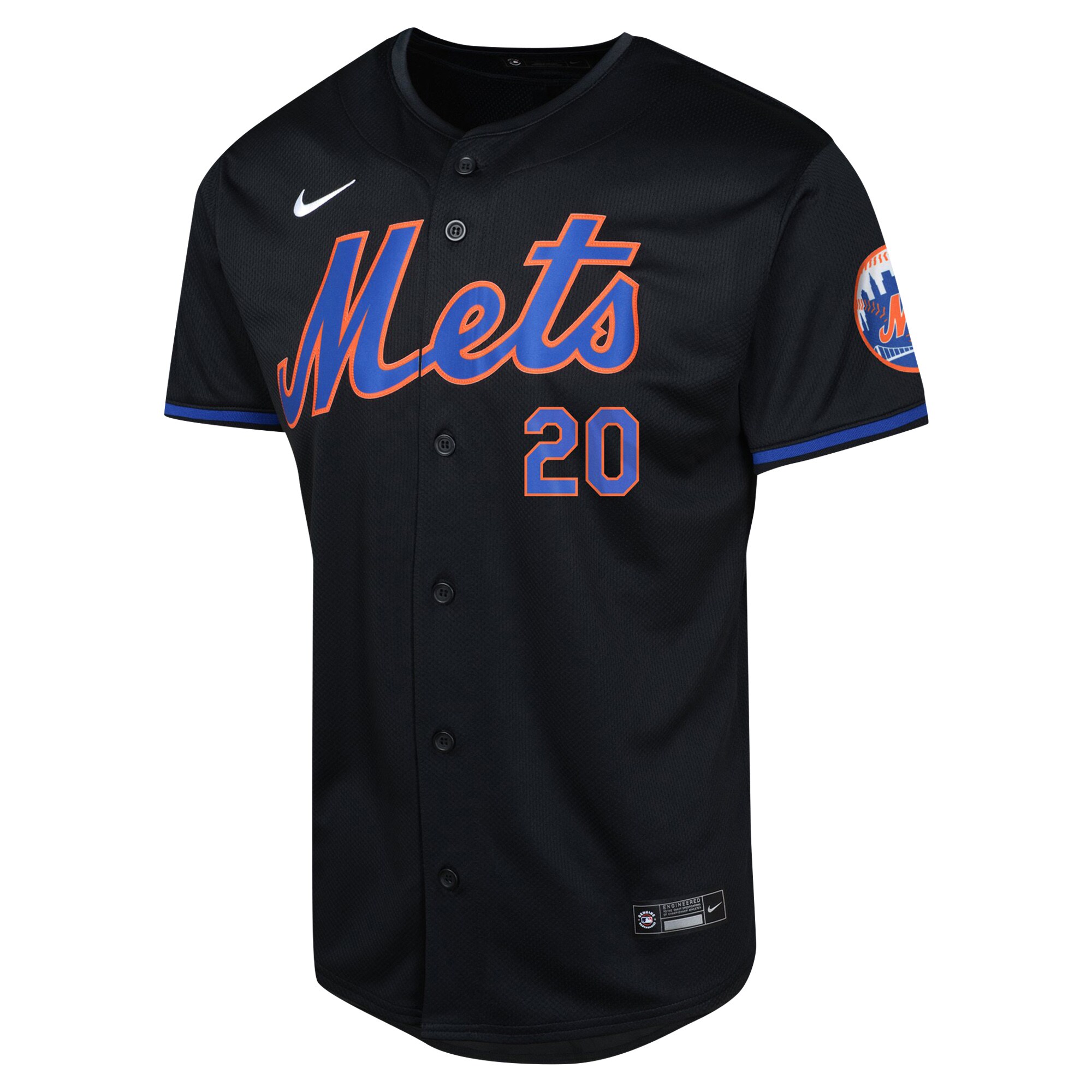 Pete Alonso New York Mets  Youth Alternate Limited Player Jersey - Black